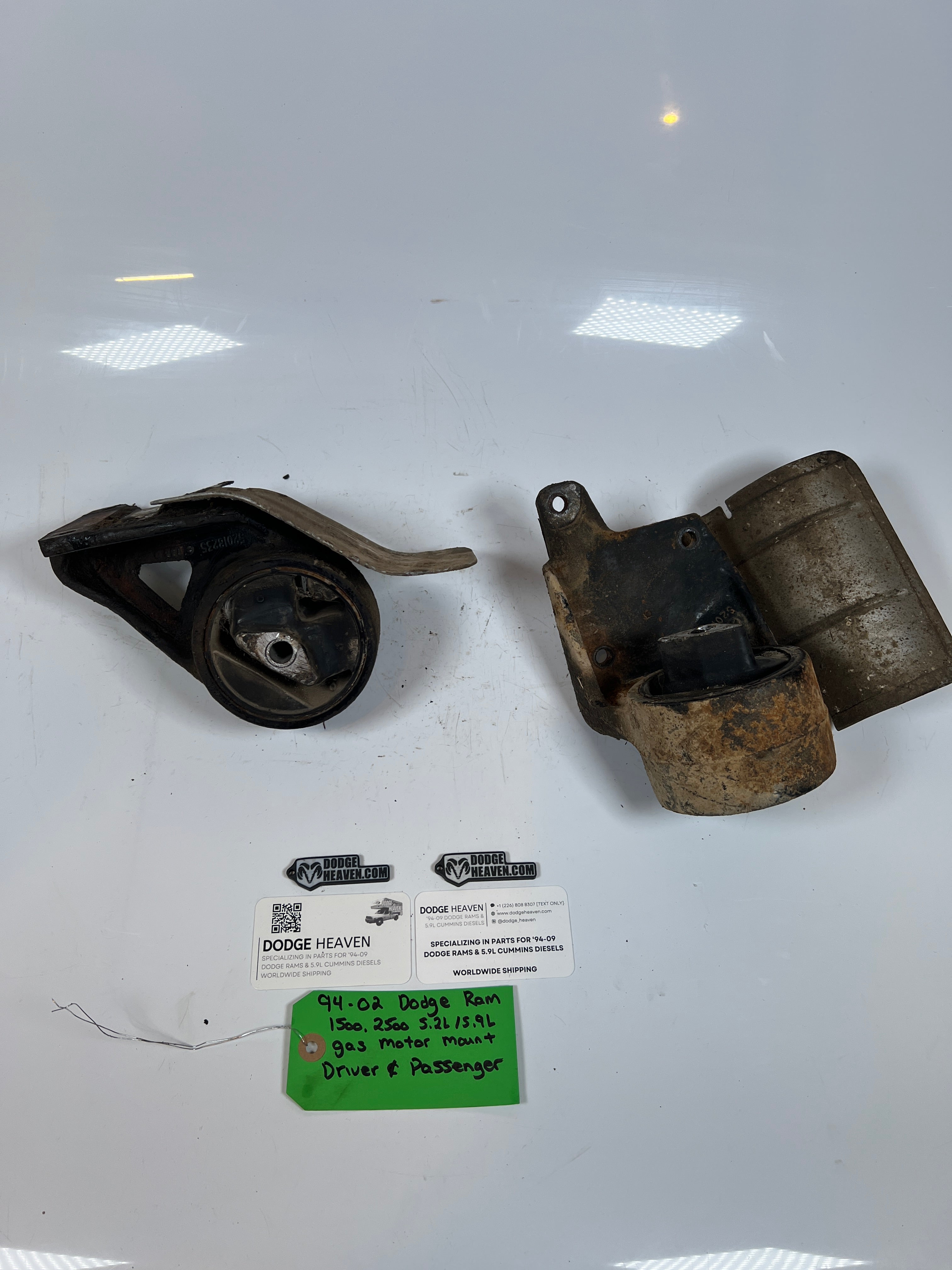1994-2002 Dodge Ram 1500 2500 5.2L/5.9L Gas Motor Mount Driver & Passenger