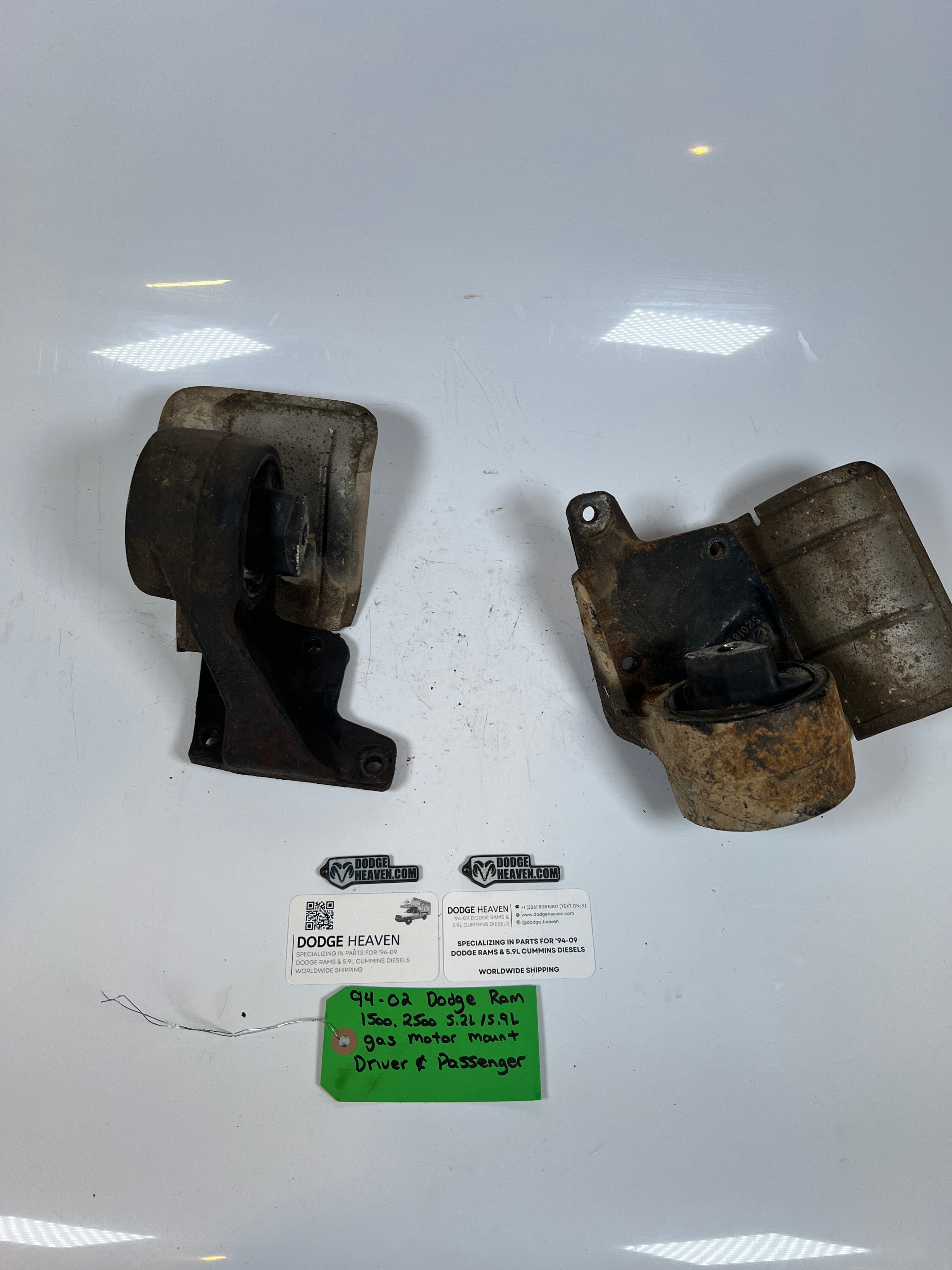 1994-2002 Dodge Ram 1500 2500 5.2L/5.9L Gas Motor Mount Driver & Passenger