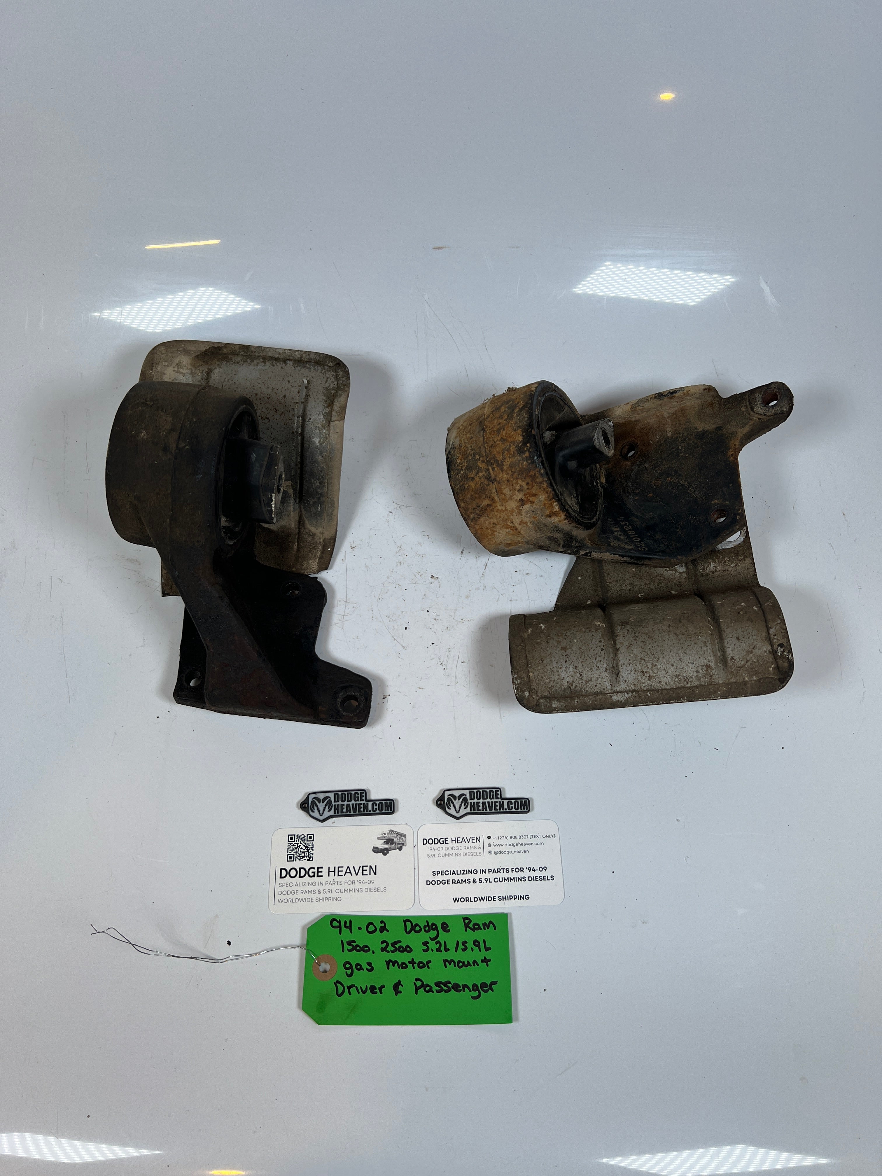 1994-2002 Dodge Ram 1500 2500 5.2L/5.9L Gas Motor Mount Driver & Passenger