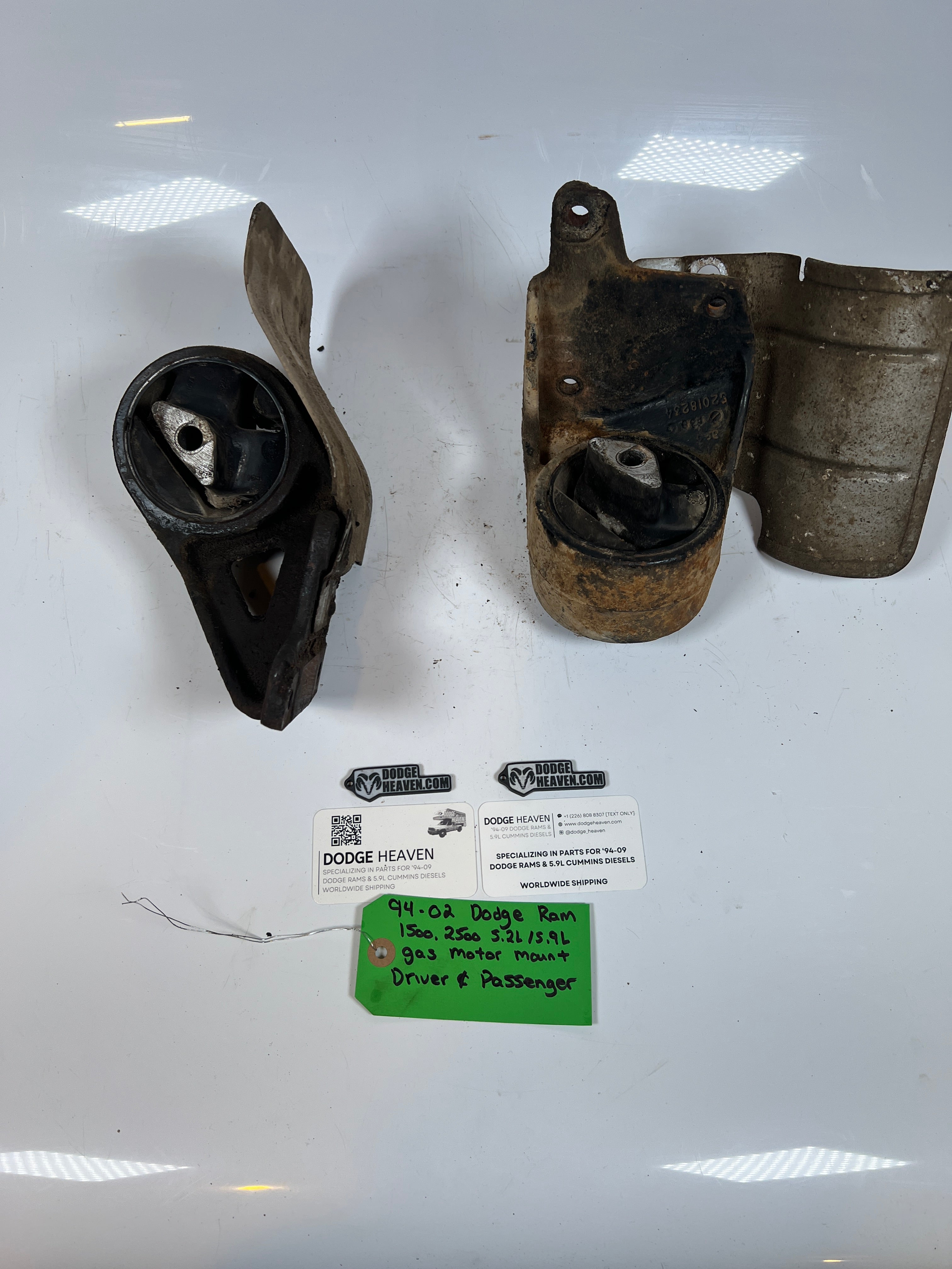 1994-2002 Dodge Ram 1500 2500 5.2L/5.9L Gas Motor Mount Driver & Passenger