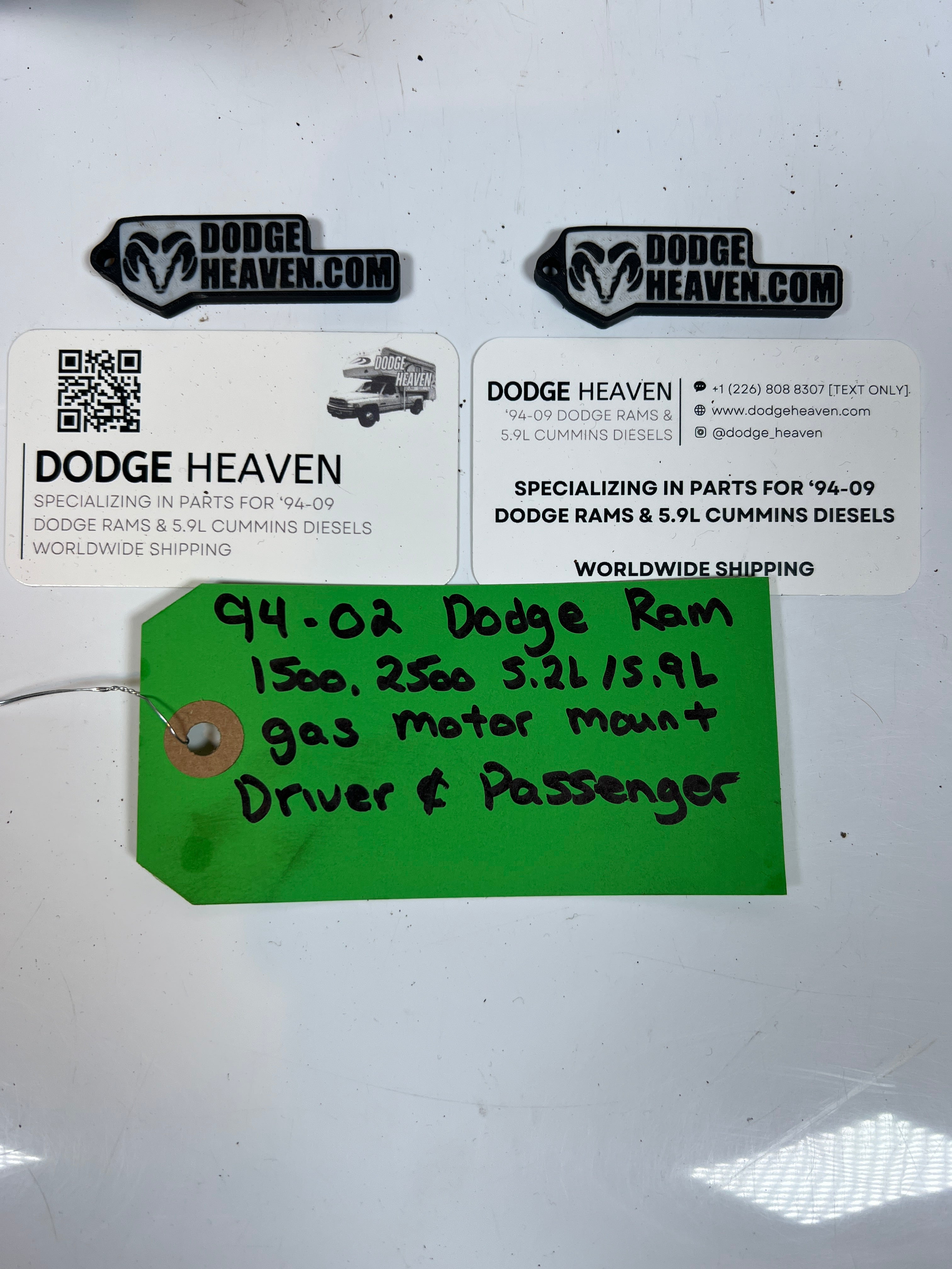 1994-2002 Dodge Ram 1500 2500 5.2L/5.9L Gas Motor Mount Driver & Passenger