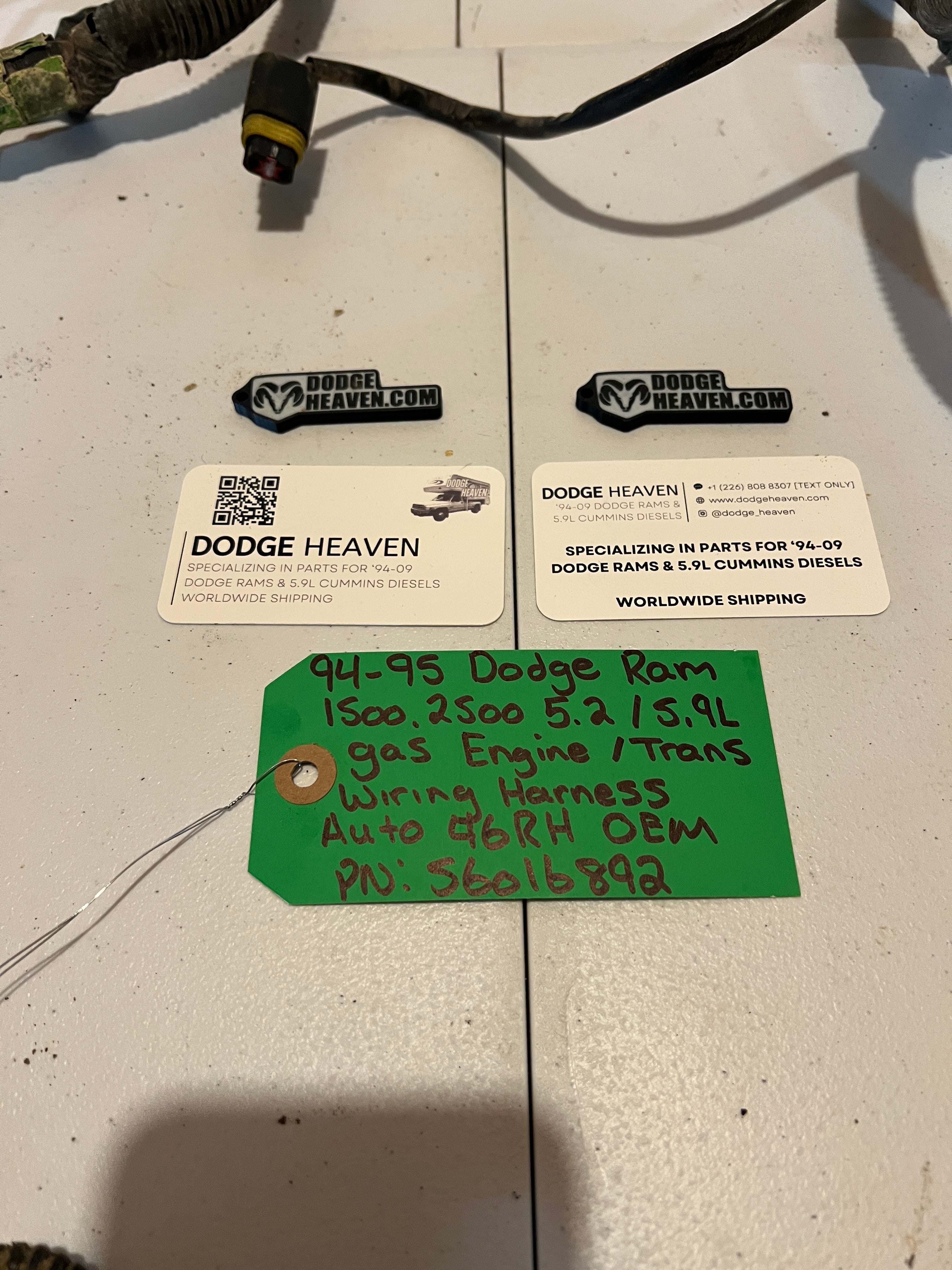 1994-1995 Dodge Ram 5.2L/5.9L Gas Engine Auto trans Wiring Harness