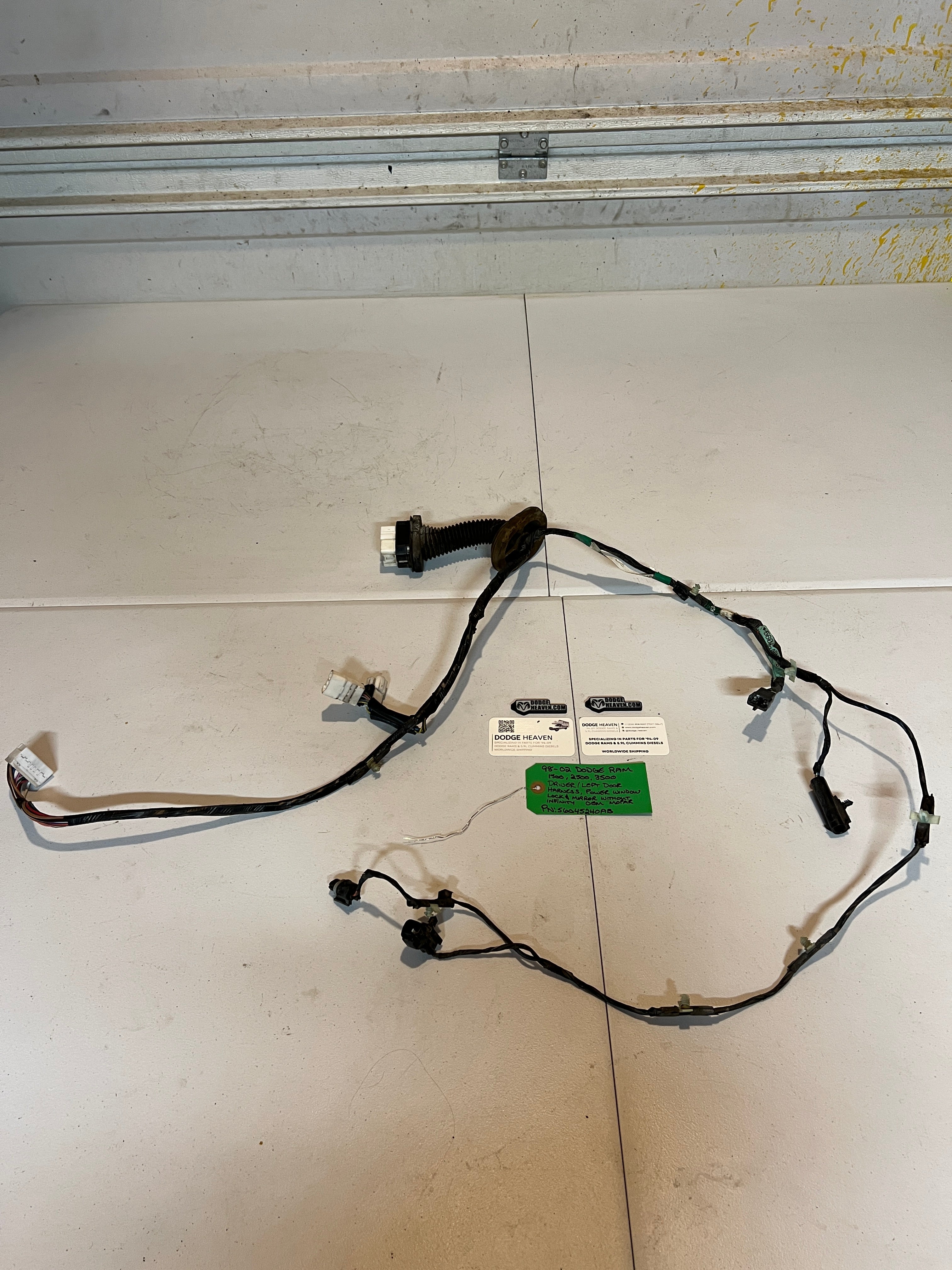 1999-2002 Dodge Ram 1500-3500 Drivers Door Harness