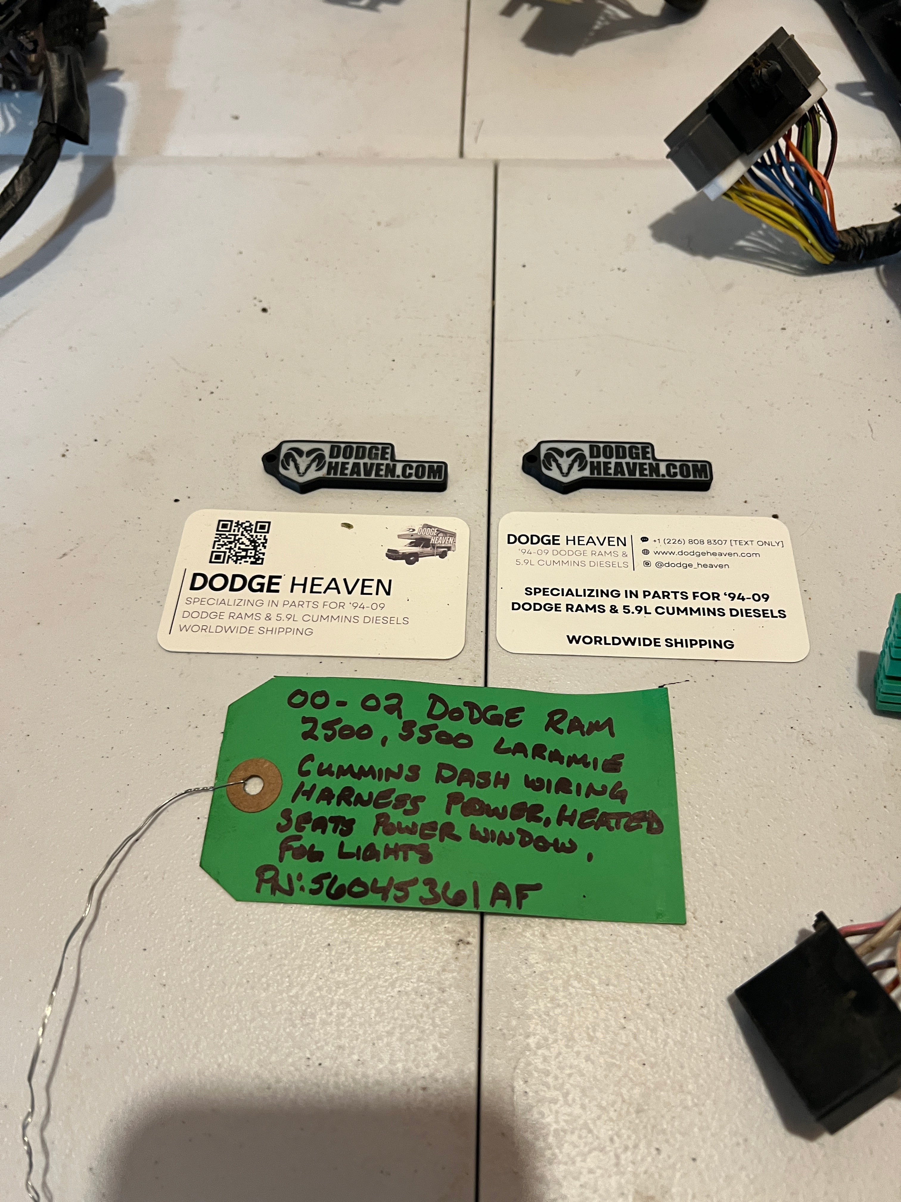 2000-2002 Dodge Ram 2500 3500 Laramie Dash Wiring Harness