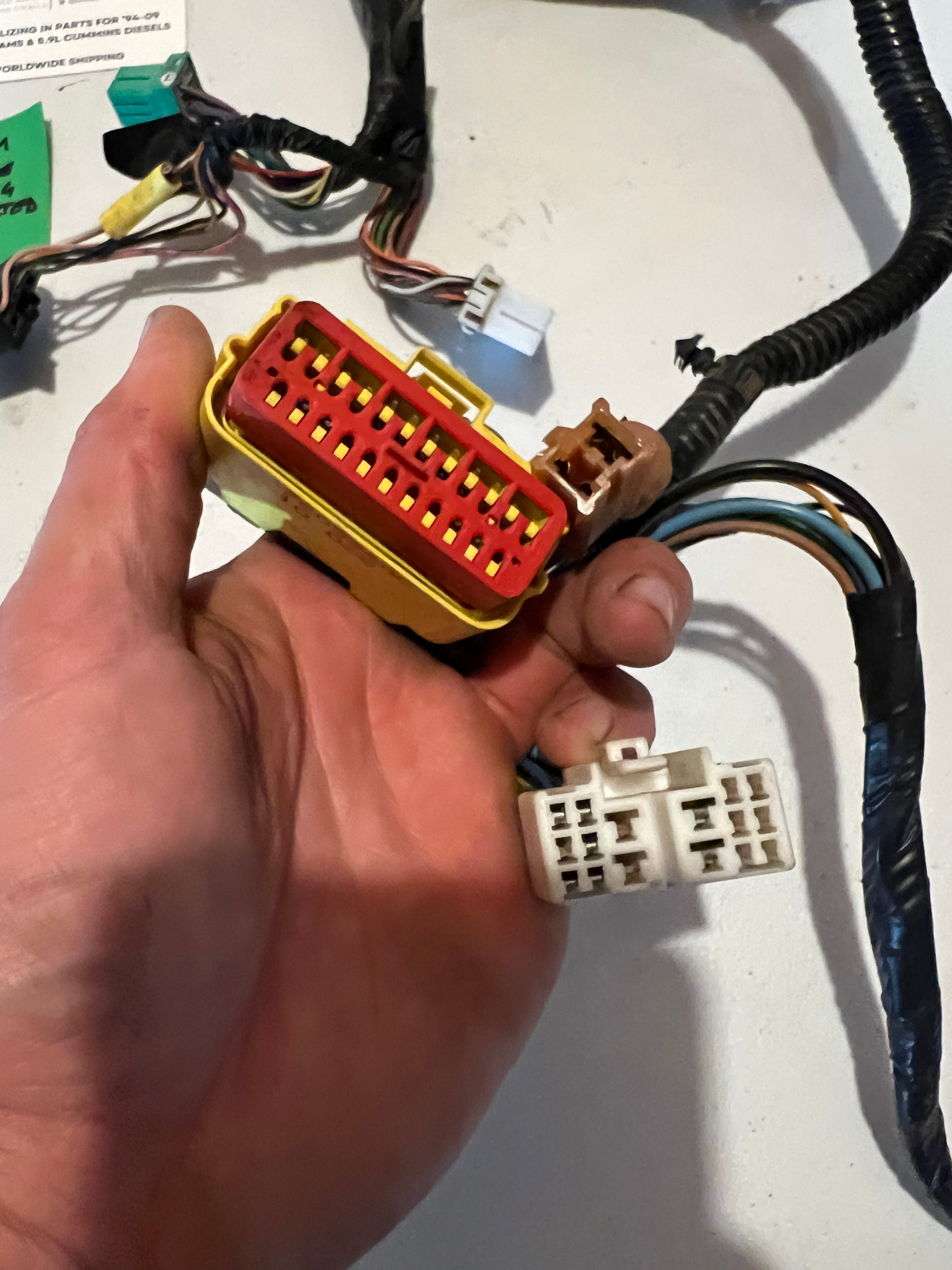 2000-2002 Dodge Ram 2500 3500 Laramie Dash Wiring Harness