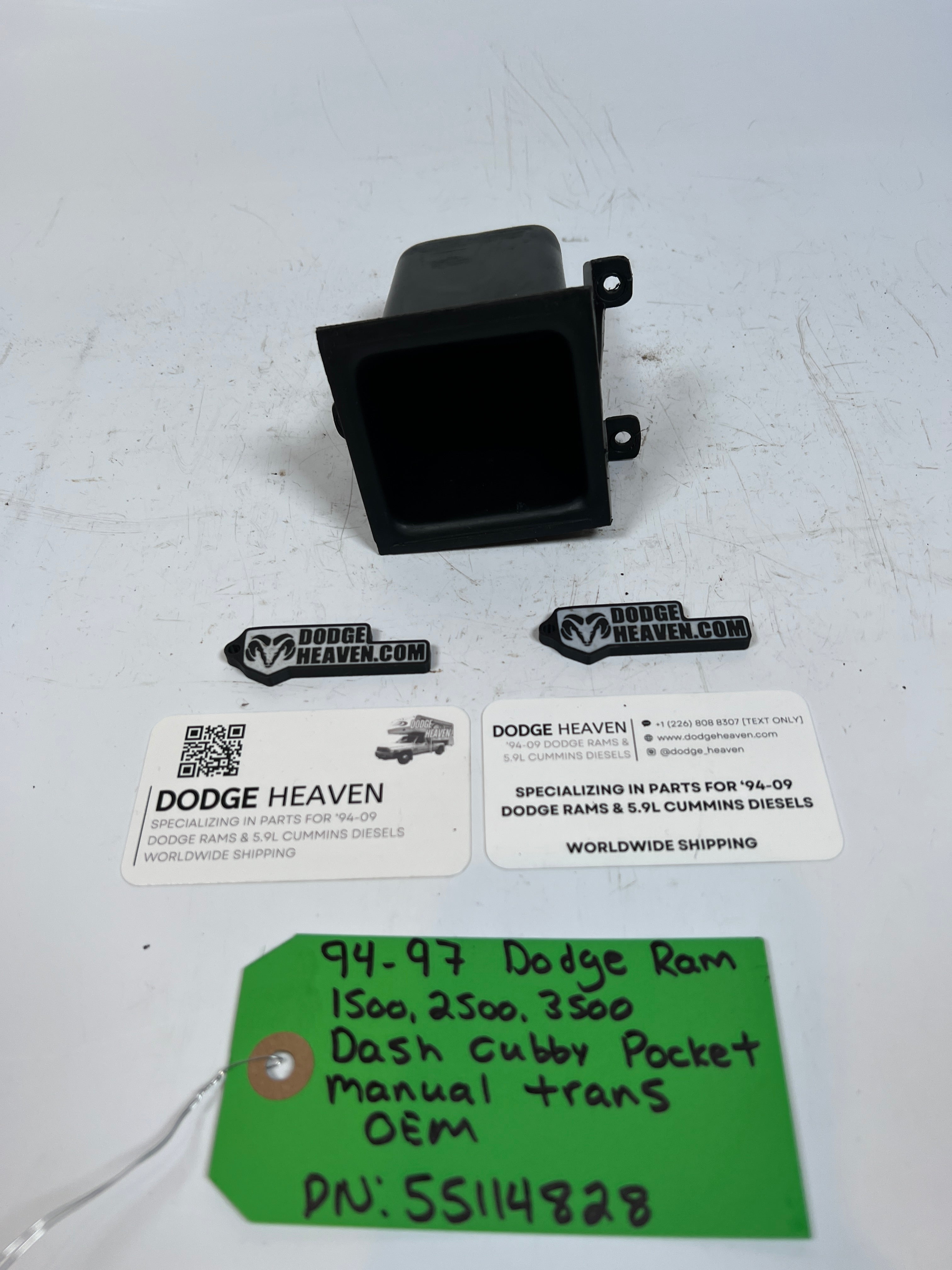 1994-1997 Dodge Ram 1500-3500 Dash Cubby Pocket Manual Trans