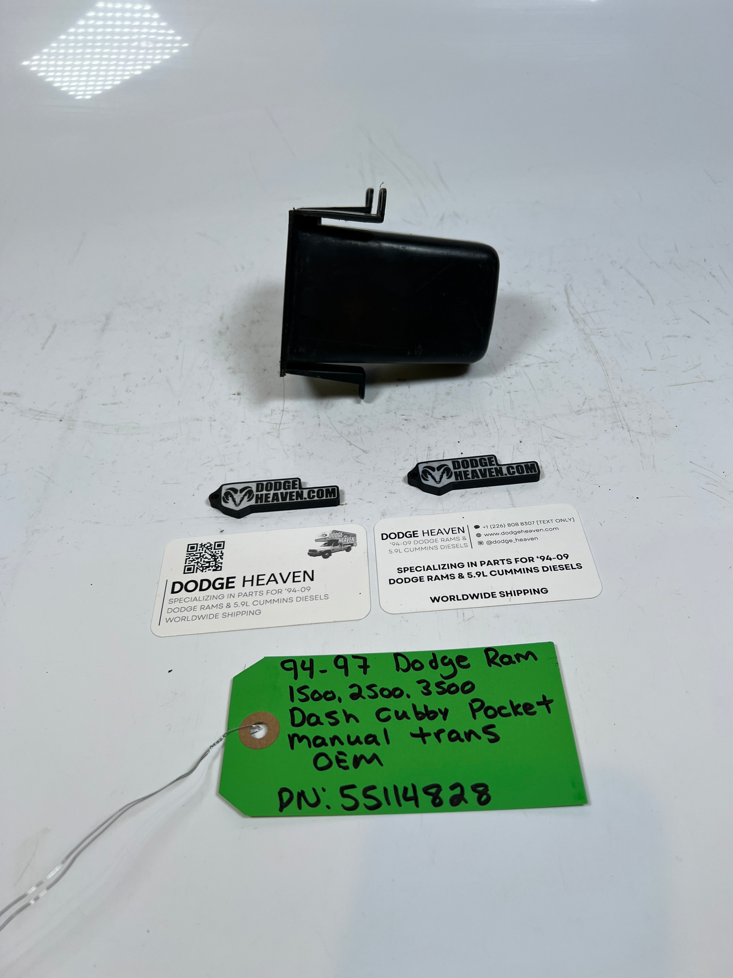 1994-1997 Dodge Ram 1500-3500 Dash Cubby Pocket Manual Trans