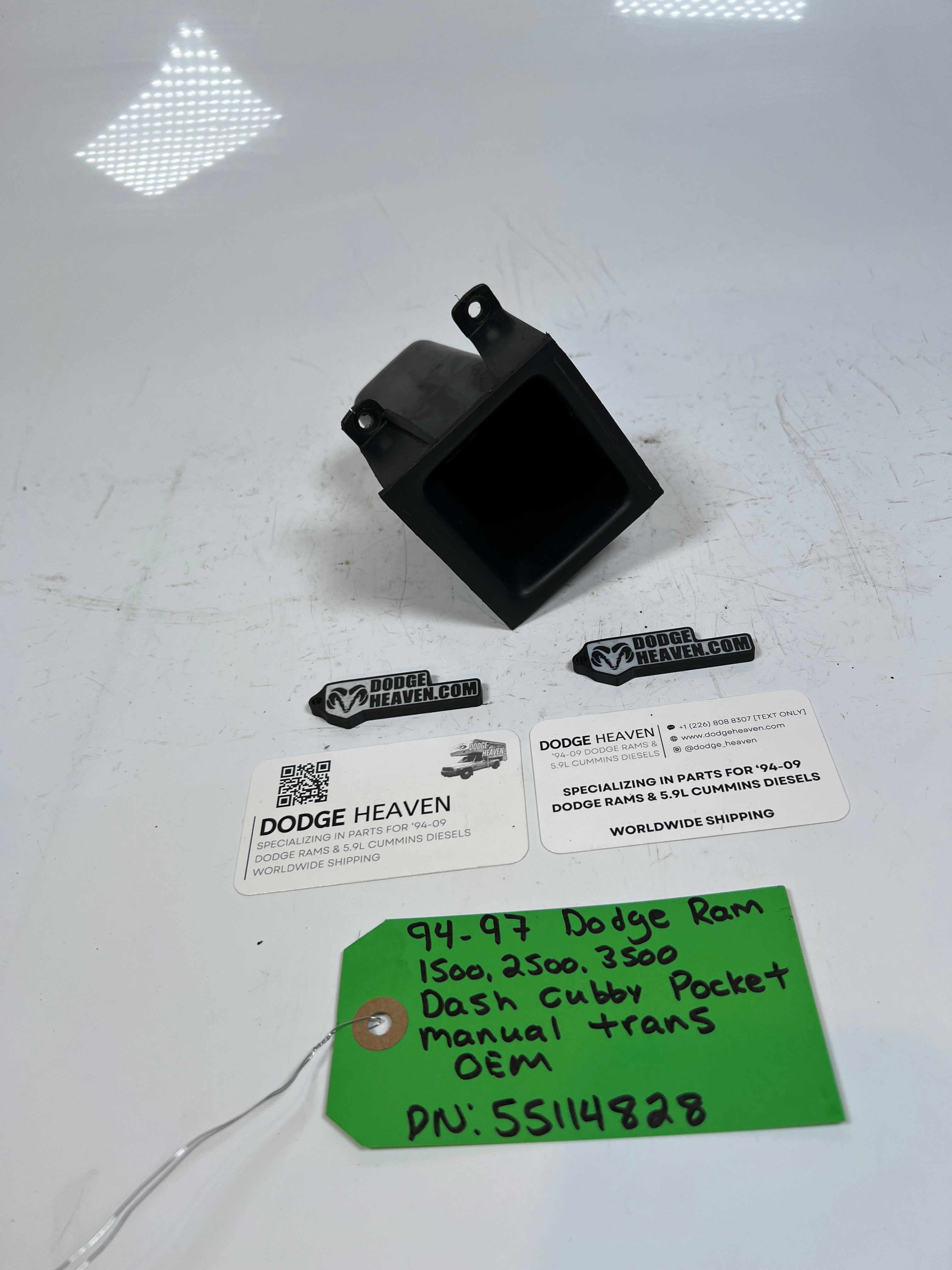 1994-1997 Dodge Ram 1500-3500 Dash Cubby Pocket Manual Trans