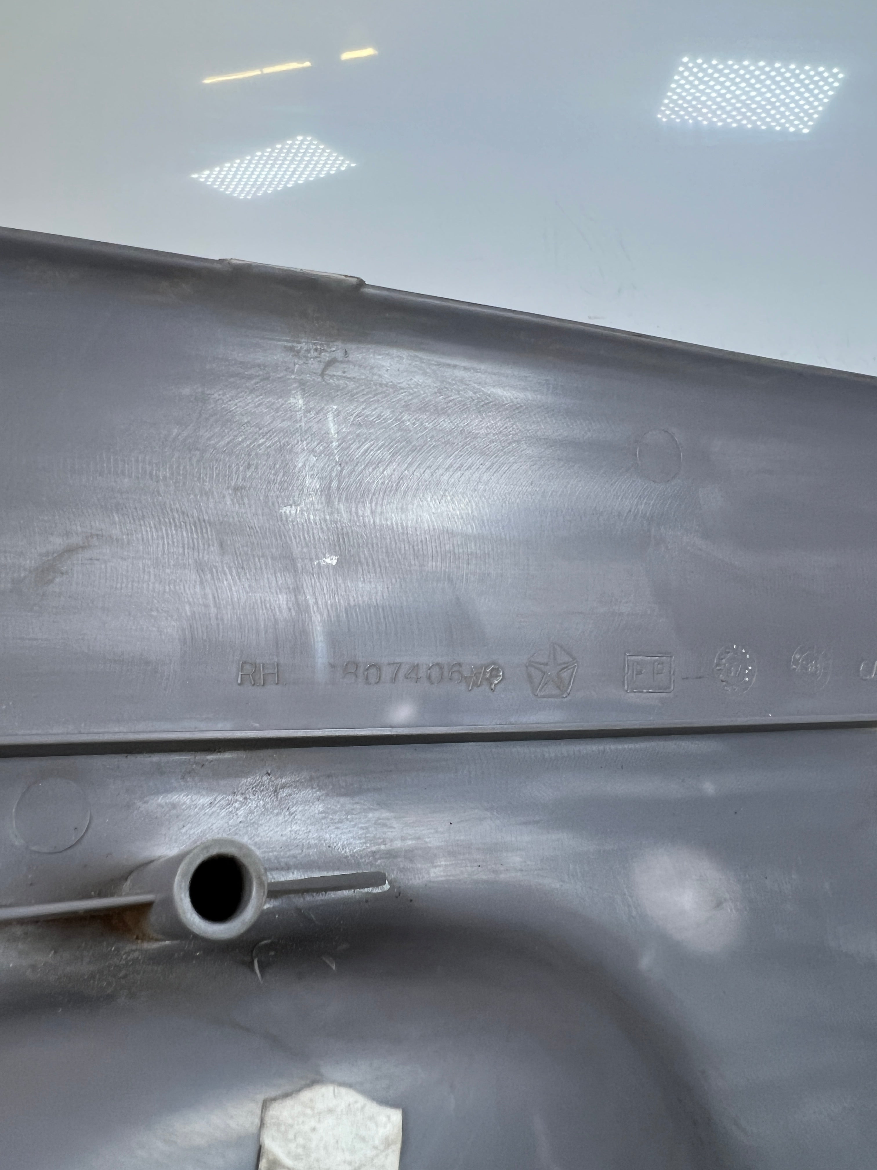 1998-2002 Dodge Ram Passenger Manual Seat Side Trim Panel Light Grey