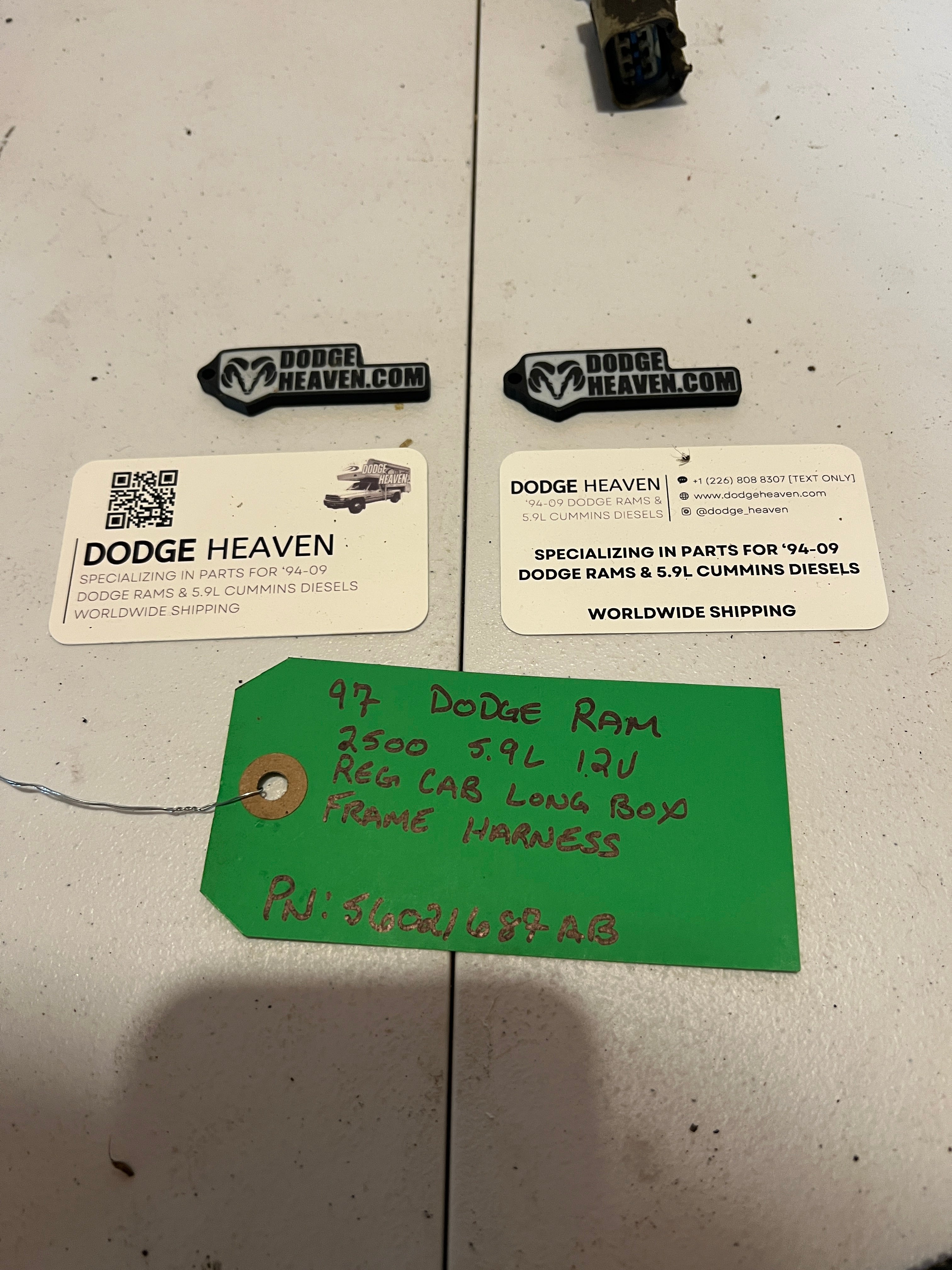 1997-1997 Dodge ram 2500 Reg Cab long Box Frame Wiring Harness