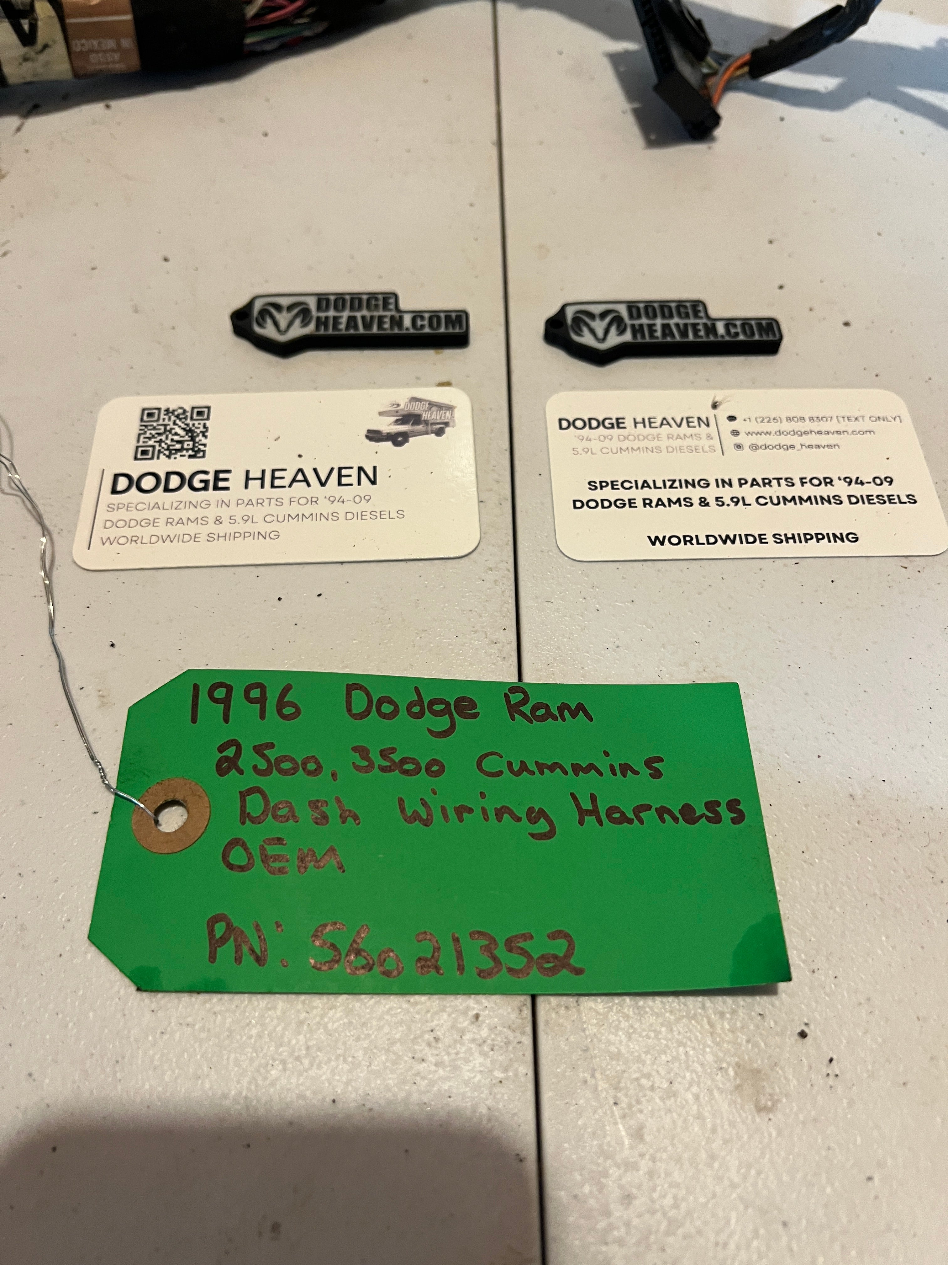 1996-1996 Dodge Ram 2500/3500 Cummins Dash Wiring Harness