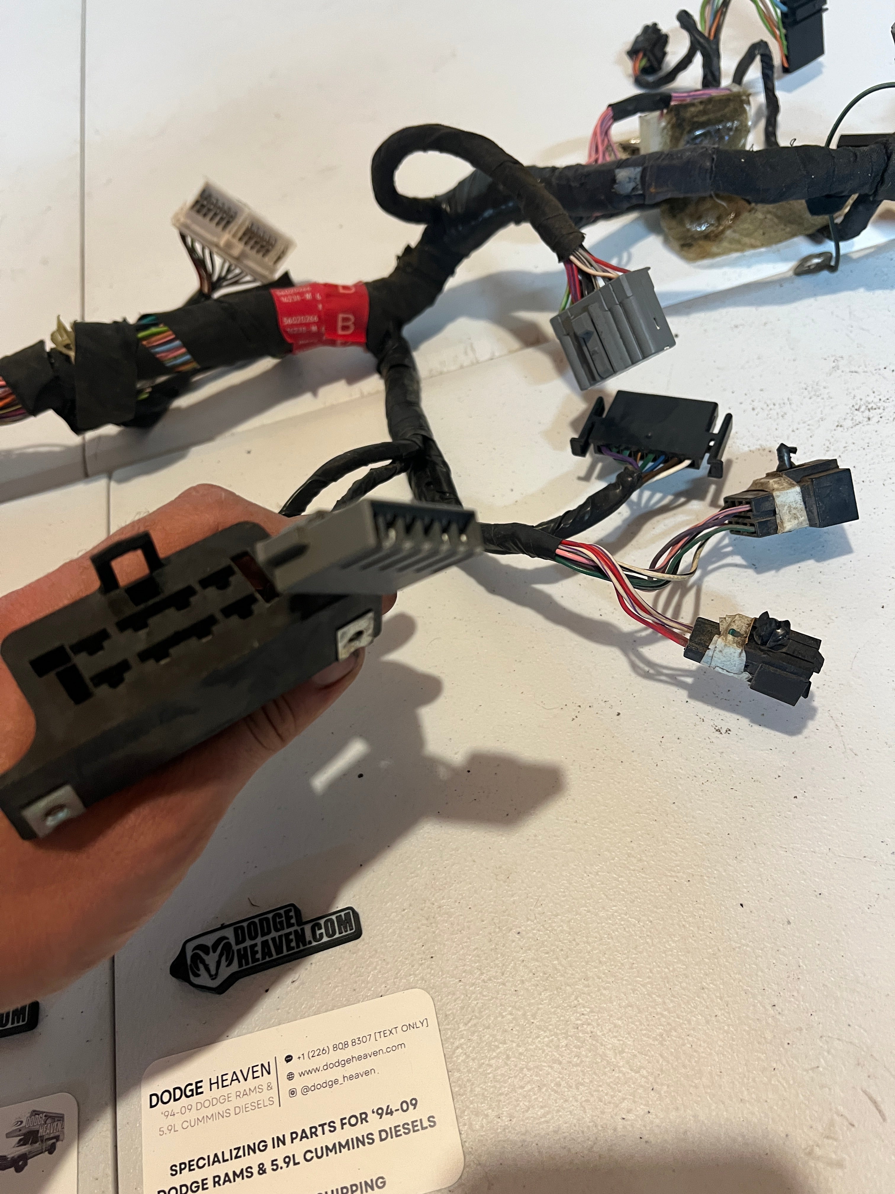 1996-1996 Dodge Ram 1500 2500 3500 Dash Wiring Harness