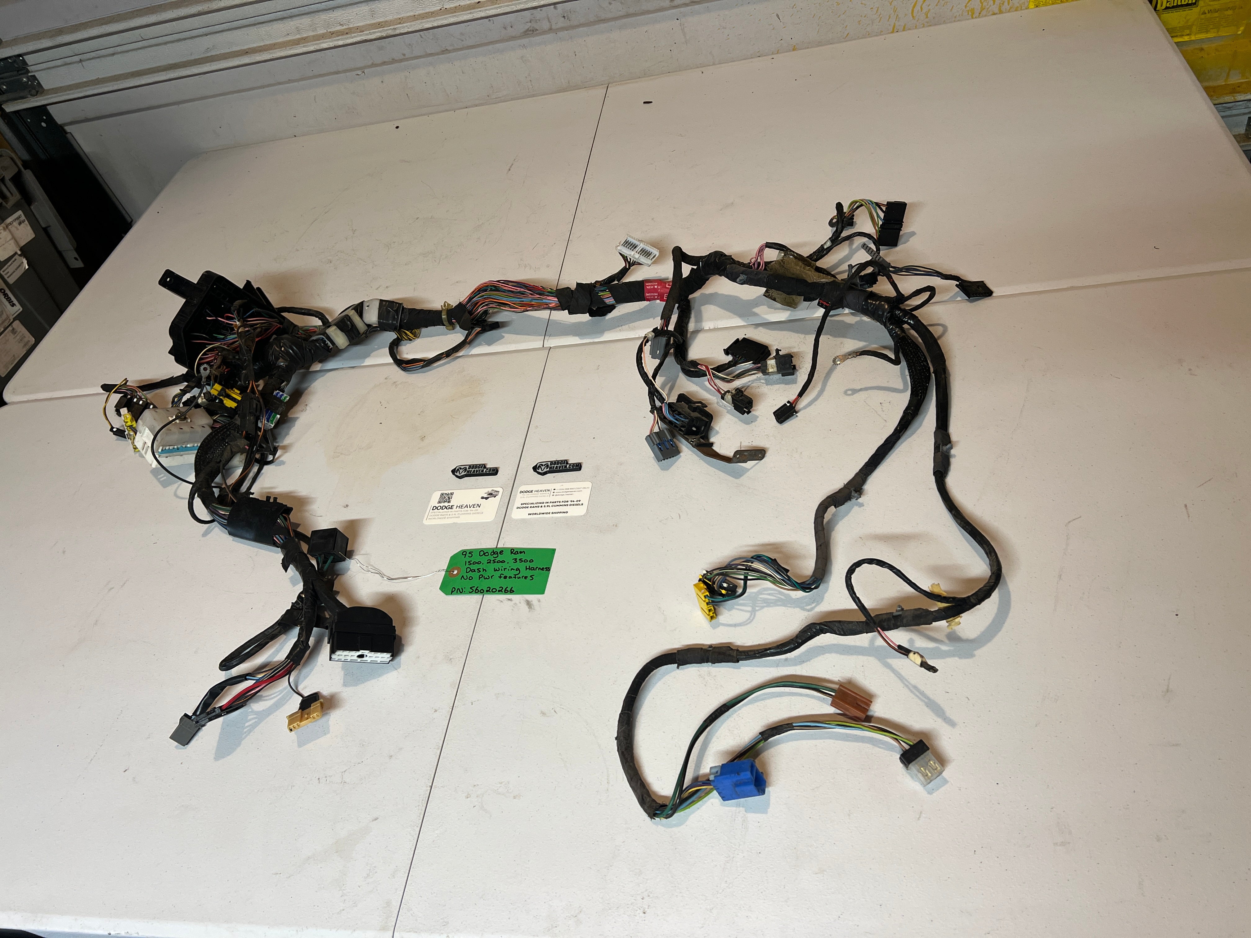 1996-1996 Dodge Ram 1500 2500 3500 Dash Wiring Harness