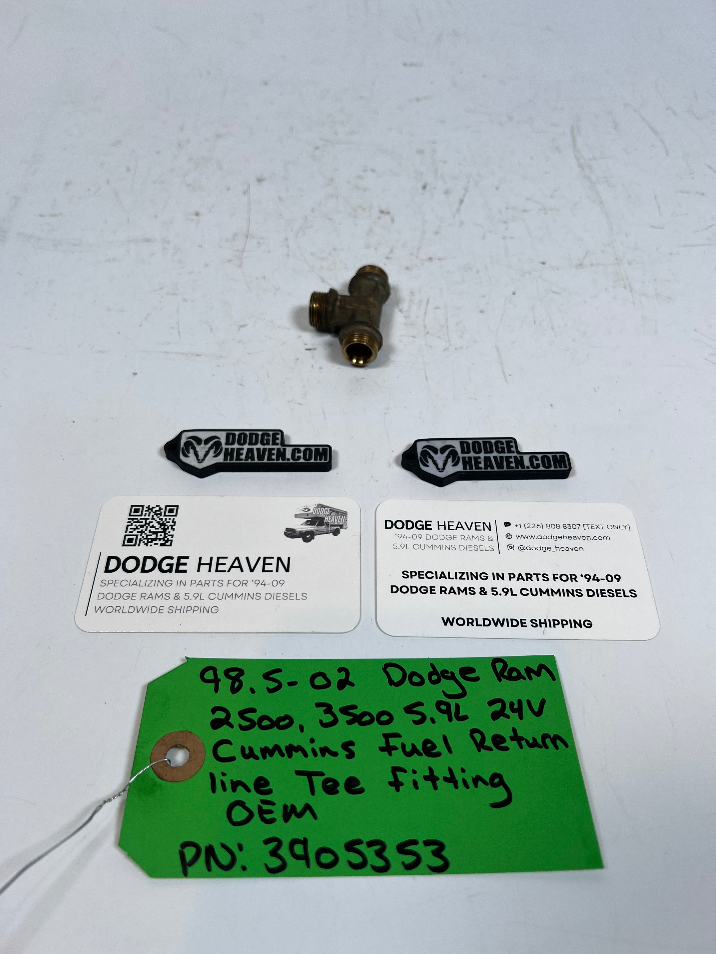 1998.5-2002 Dodge Ram 5.9L 24V Cummins Fuel Return Tee Fitting