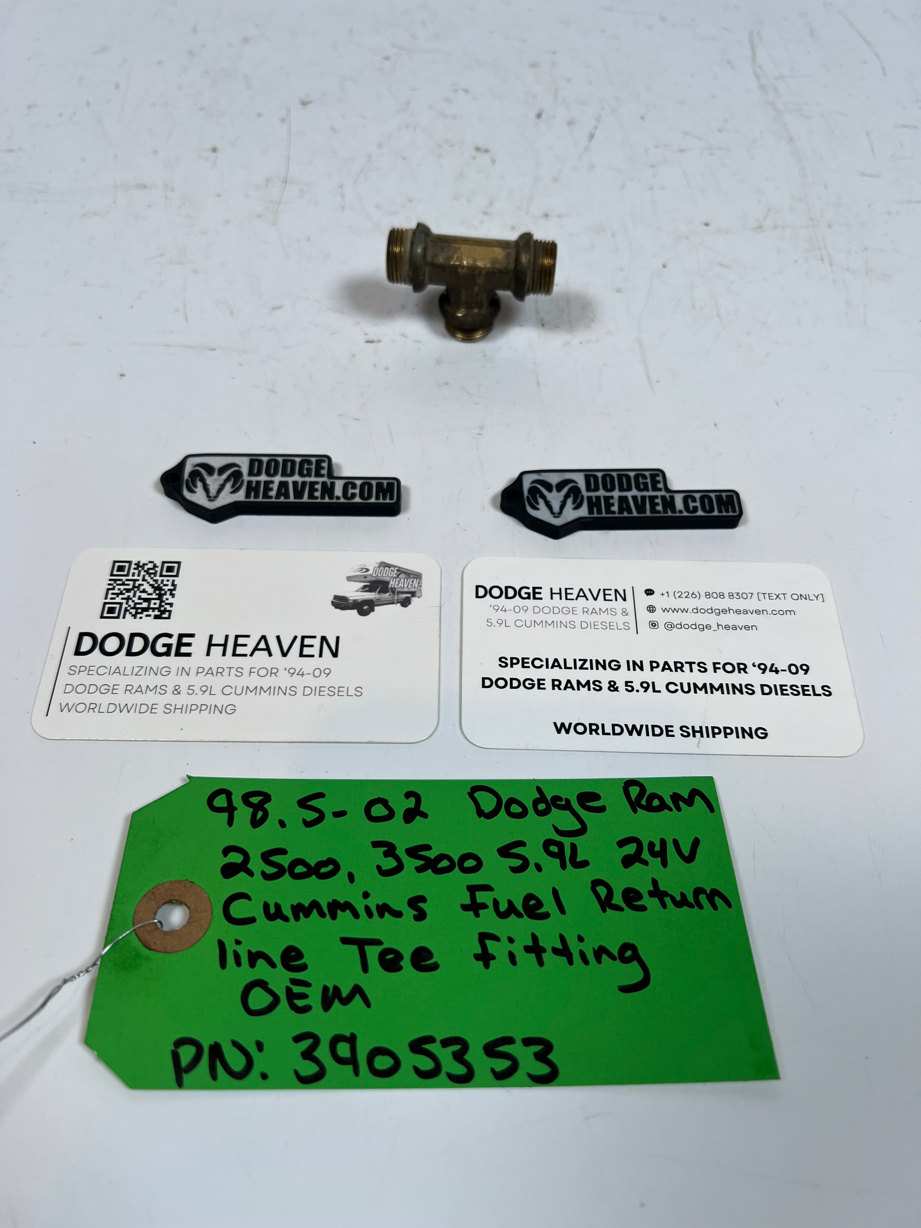 1998.5-2002 Dodge Ram 5.9L 24V Cummins Fuel Return Tee Fitting