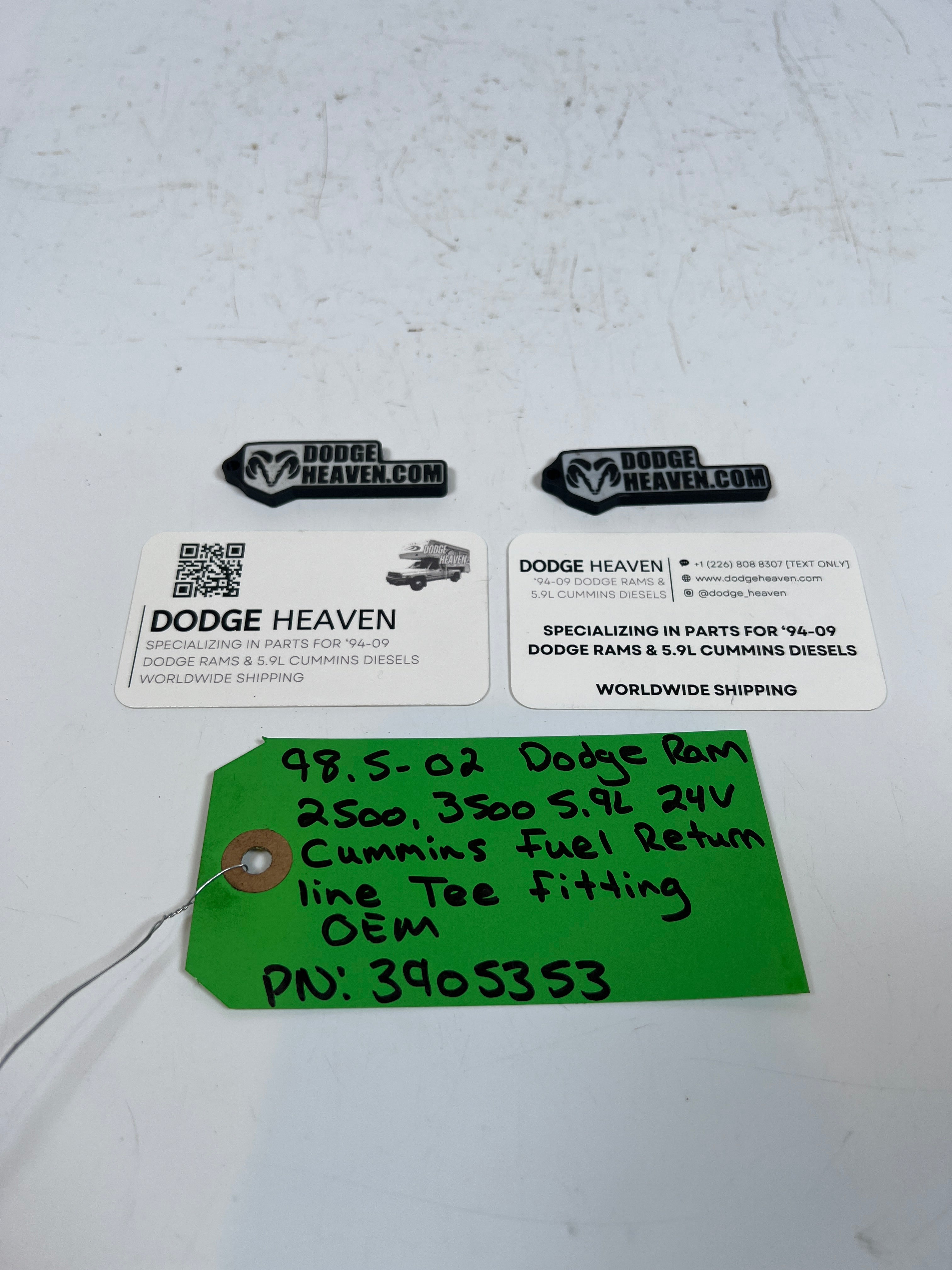 1998.5-2002 Dodge Ram 5.9L 24V Cummins Fuel Return Tee Fitting