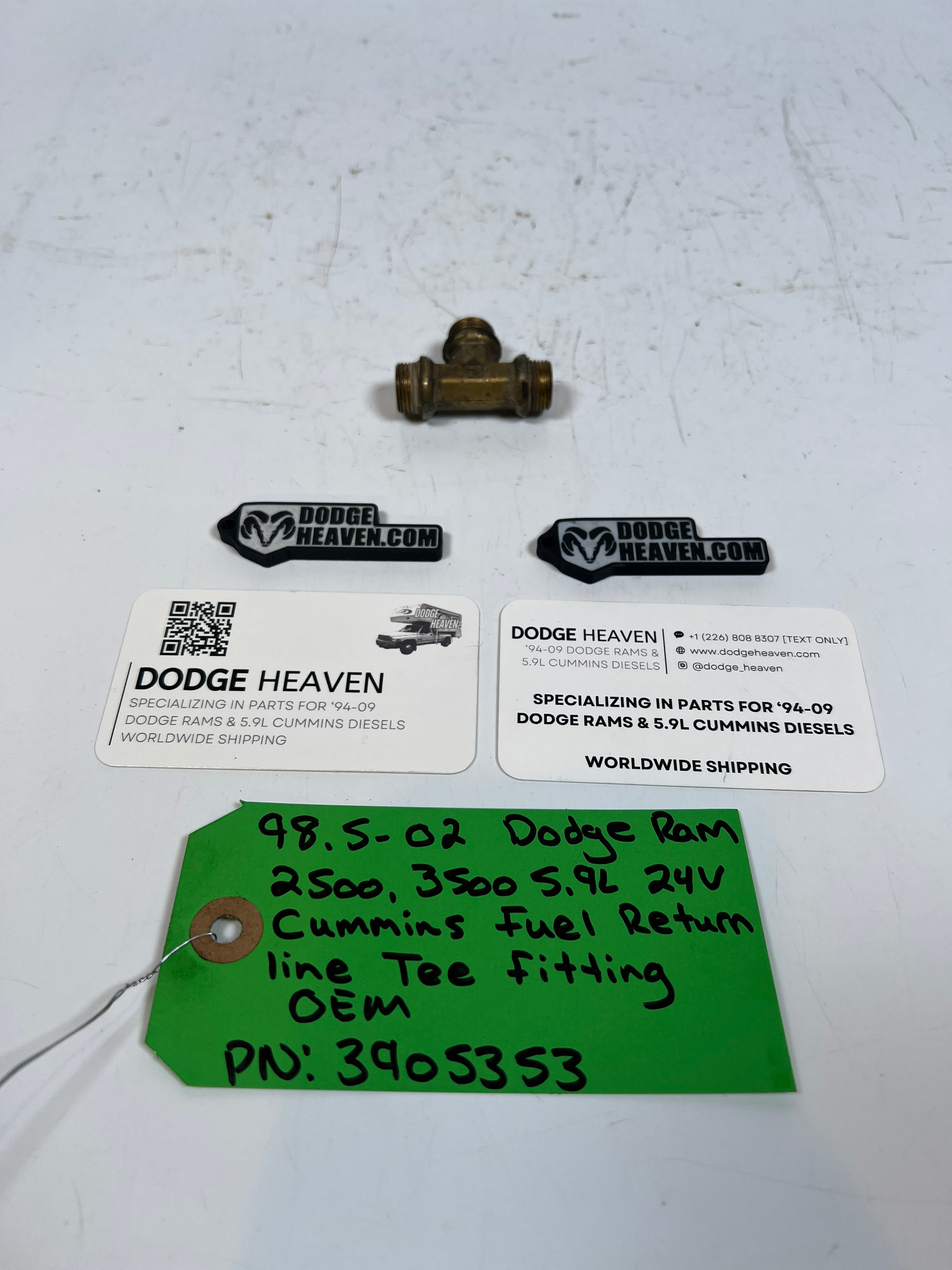 1998.5-2002 Dodge Ram 5.9L 24V Cummins Fuel Return Tee Fitting