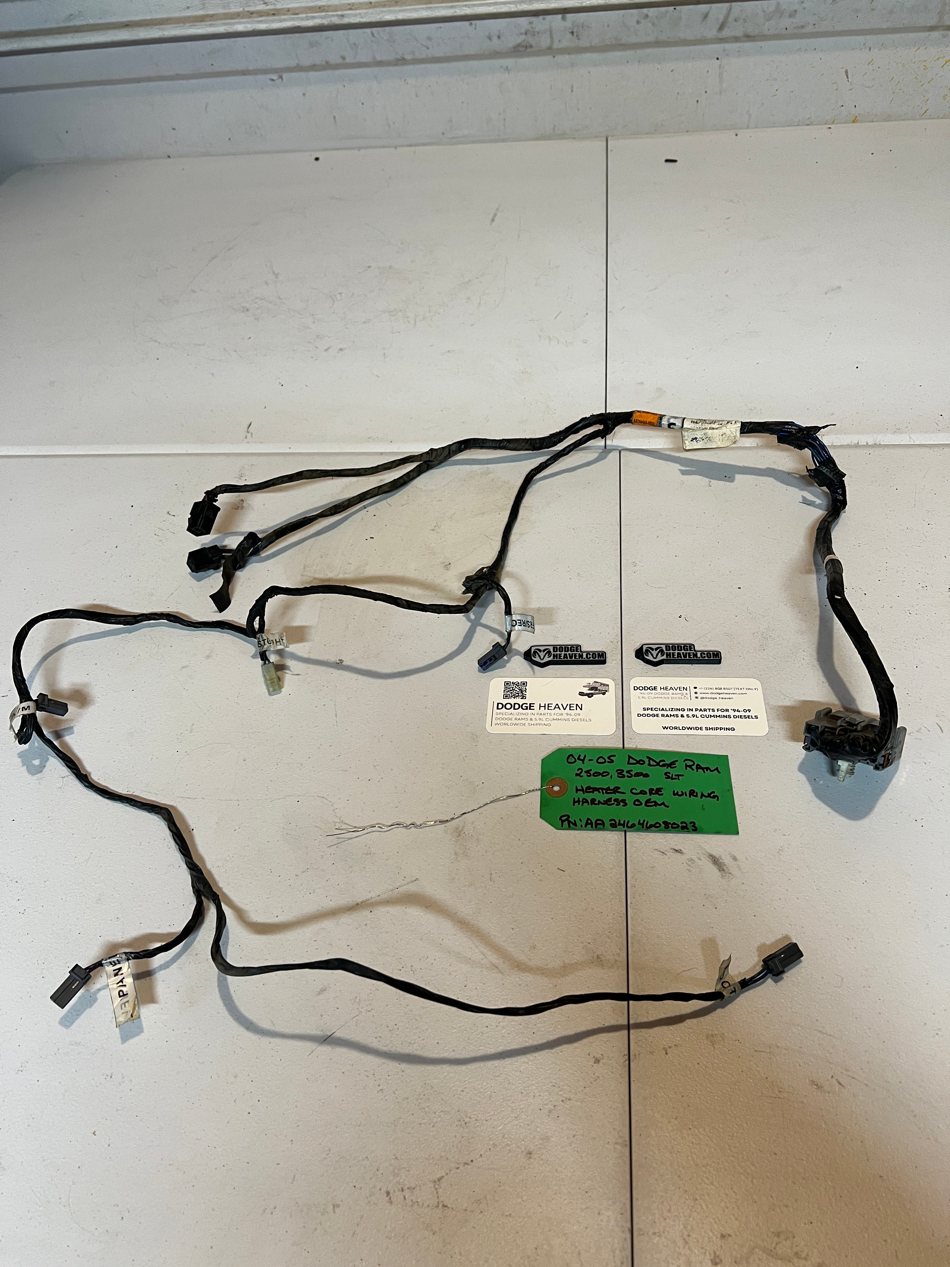 2004-2005 Dodge Ram 1500-3500 Heater Core Wiring Harness