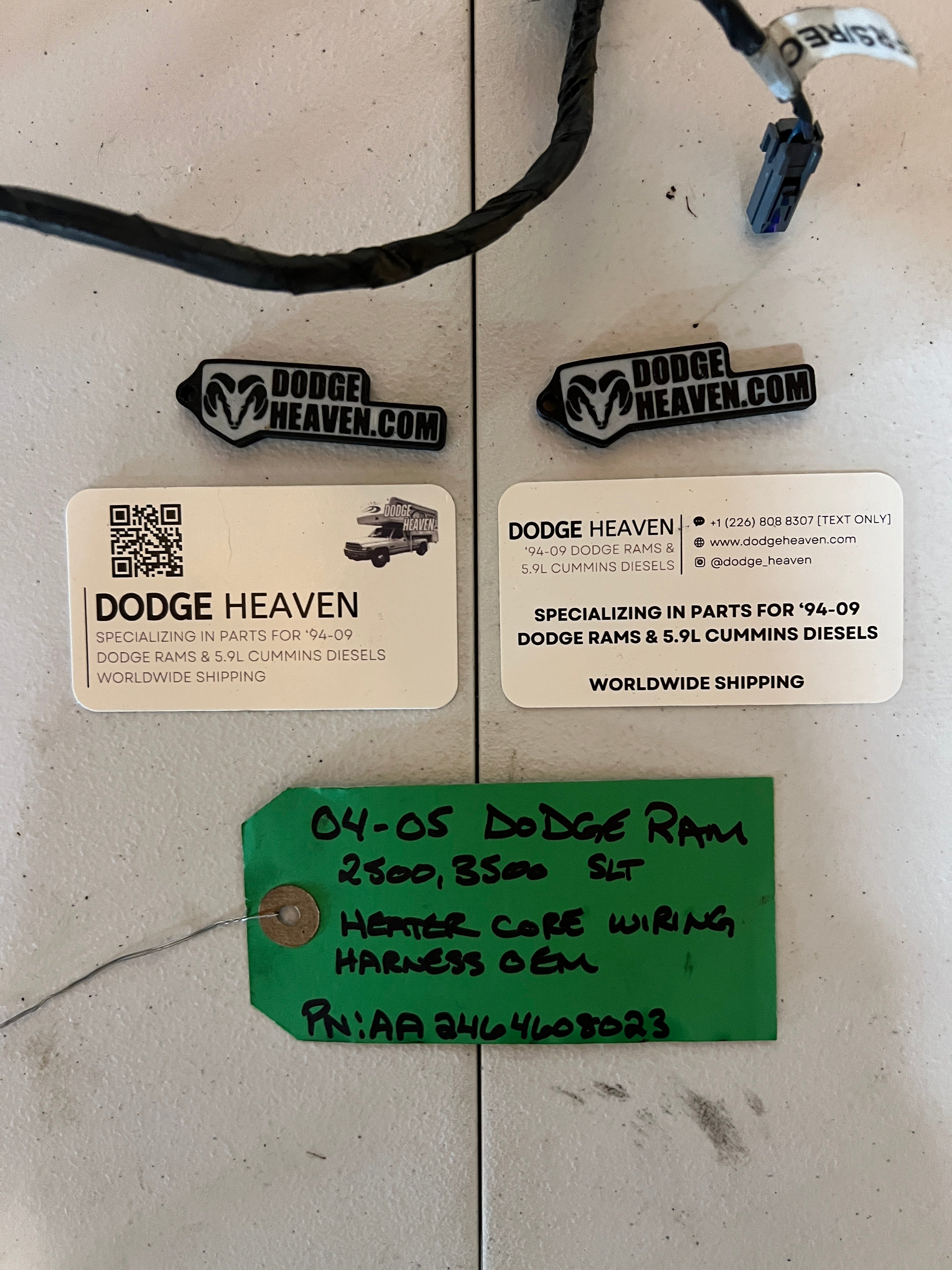 2004-2005 Dodge Ram 1500-3500 Heater Core Wiring Harness