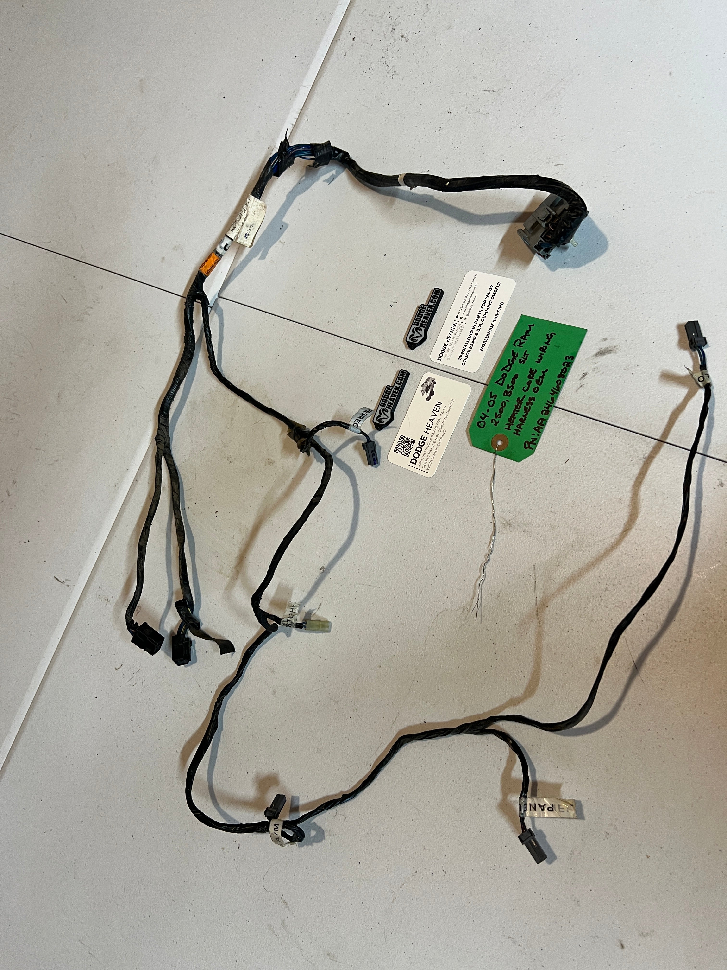 2004-2005 Dodge Ram 1500-3500 Heater Core Wiring Harness