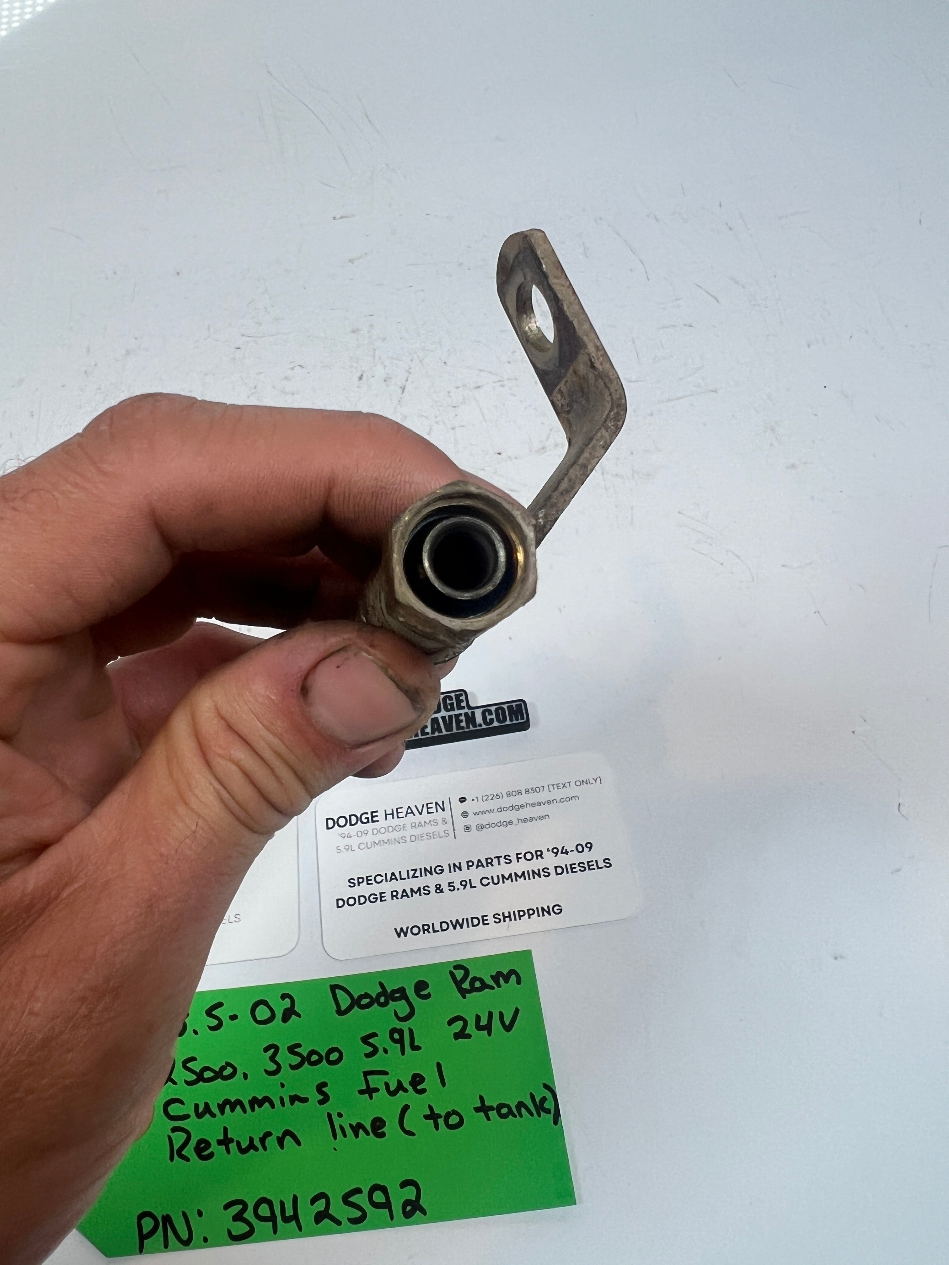1998.5-2002 Dodge Ram 5.9L 24V Cummins Fuel Return line (To Tank)