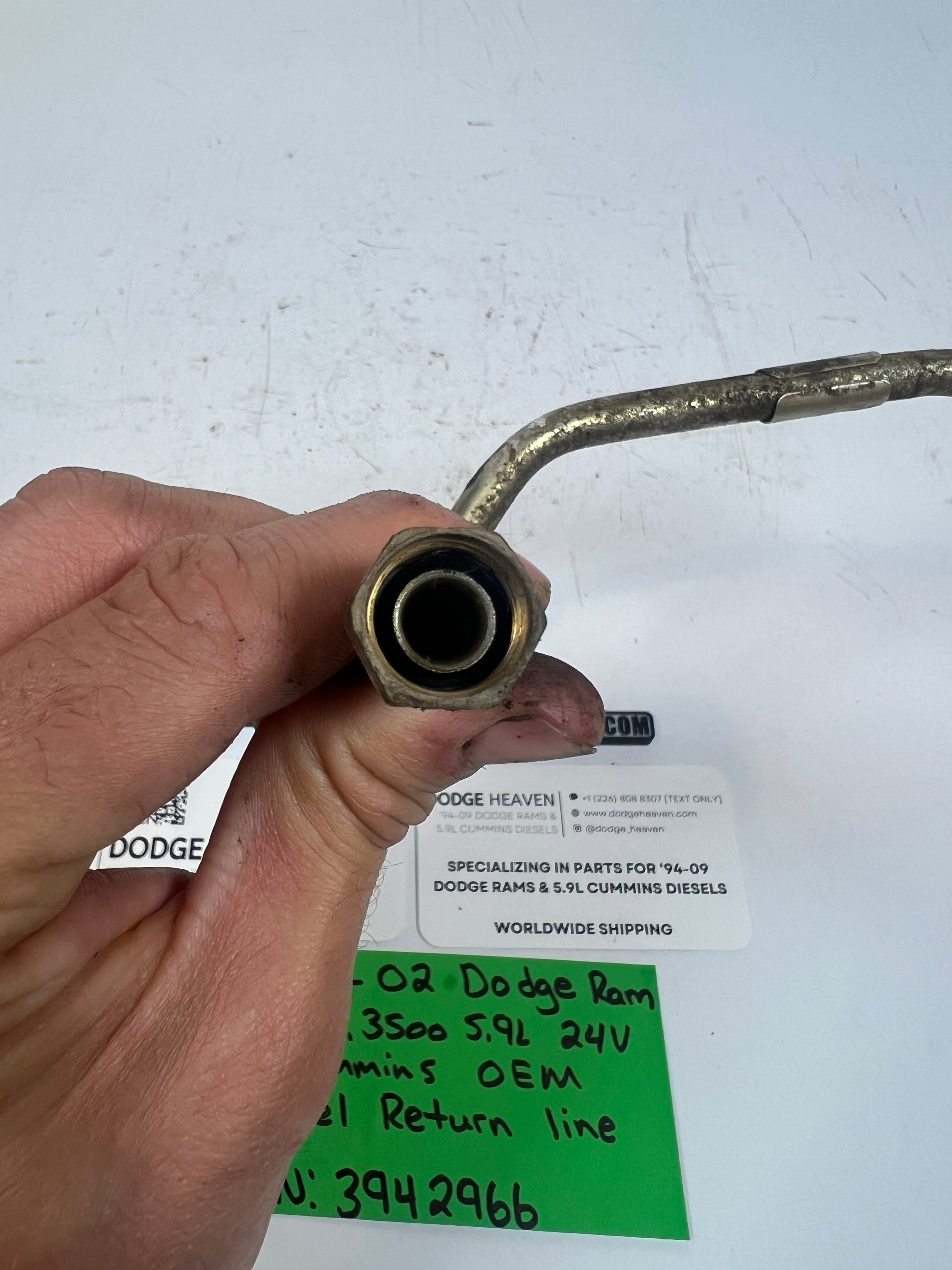 1998.5-2002 Dodge Ram 5.9L 24V Cummins Fuel Return line