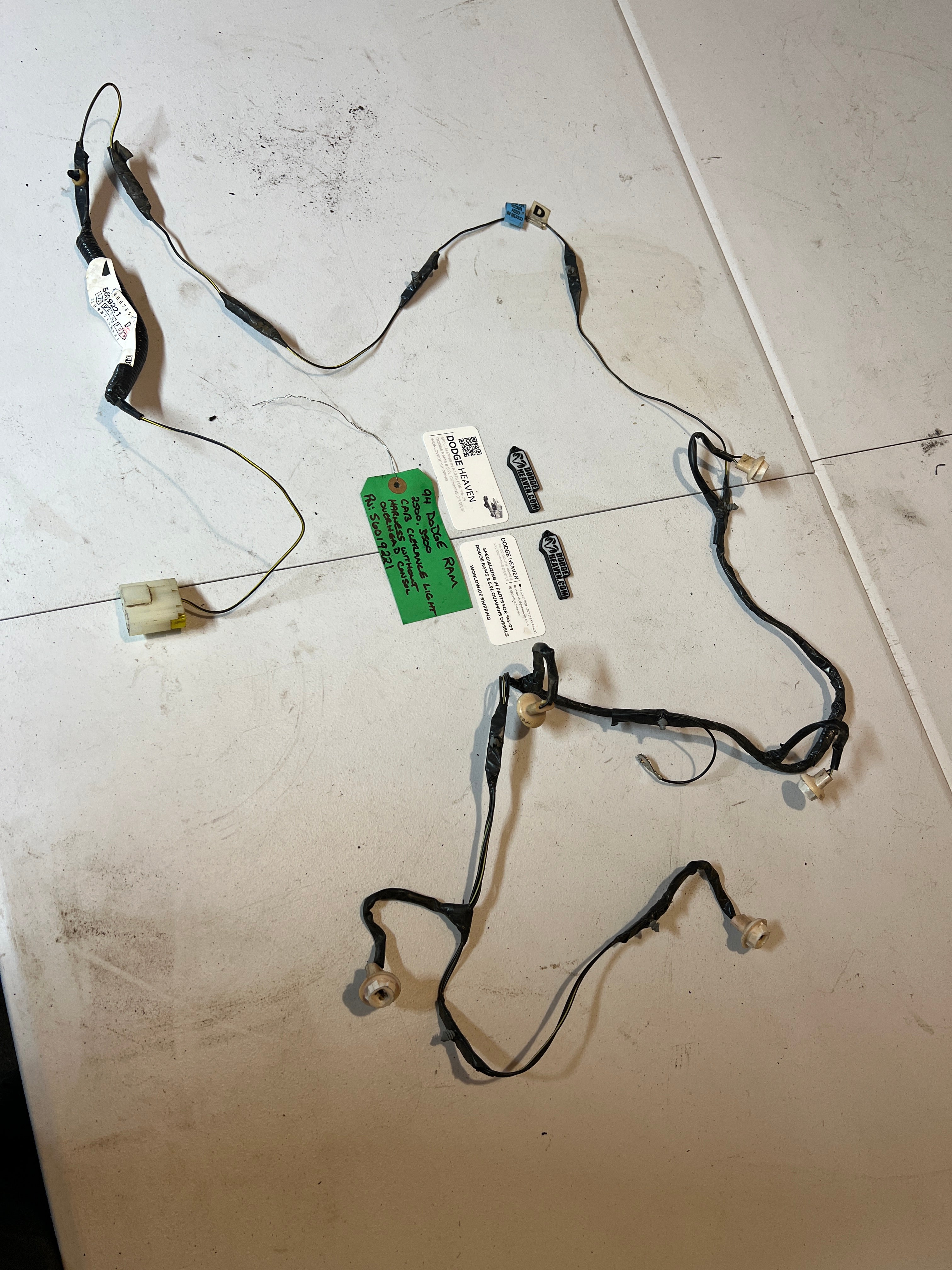 1994-1994 Dodge Ram 2500 3500 Cab Light Wiring Harness