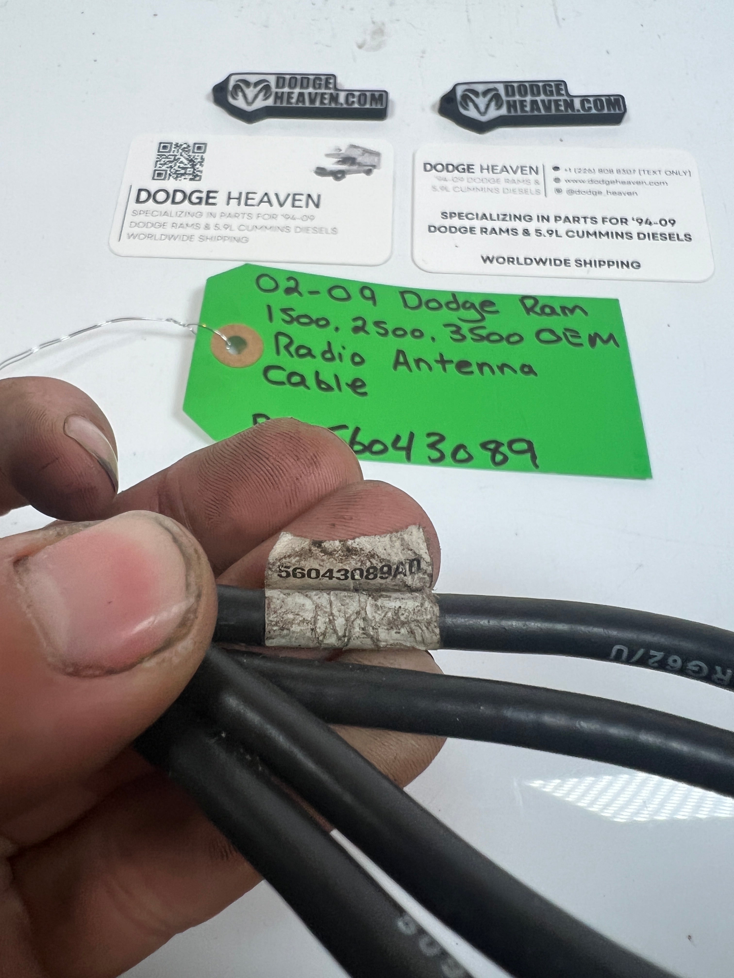 2002-2009 Dodge Ram 1500-3500 Radio Antenna Cable