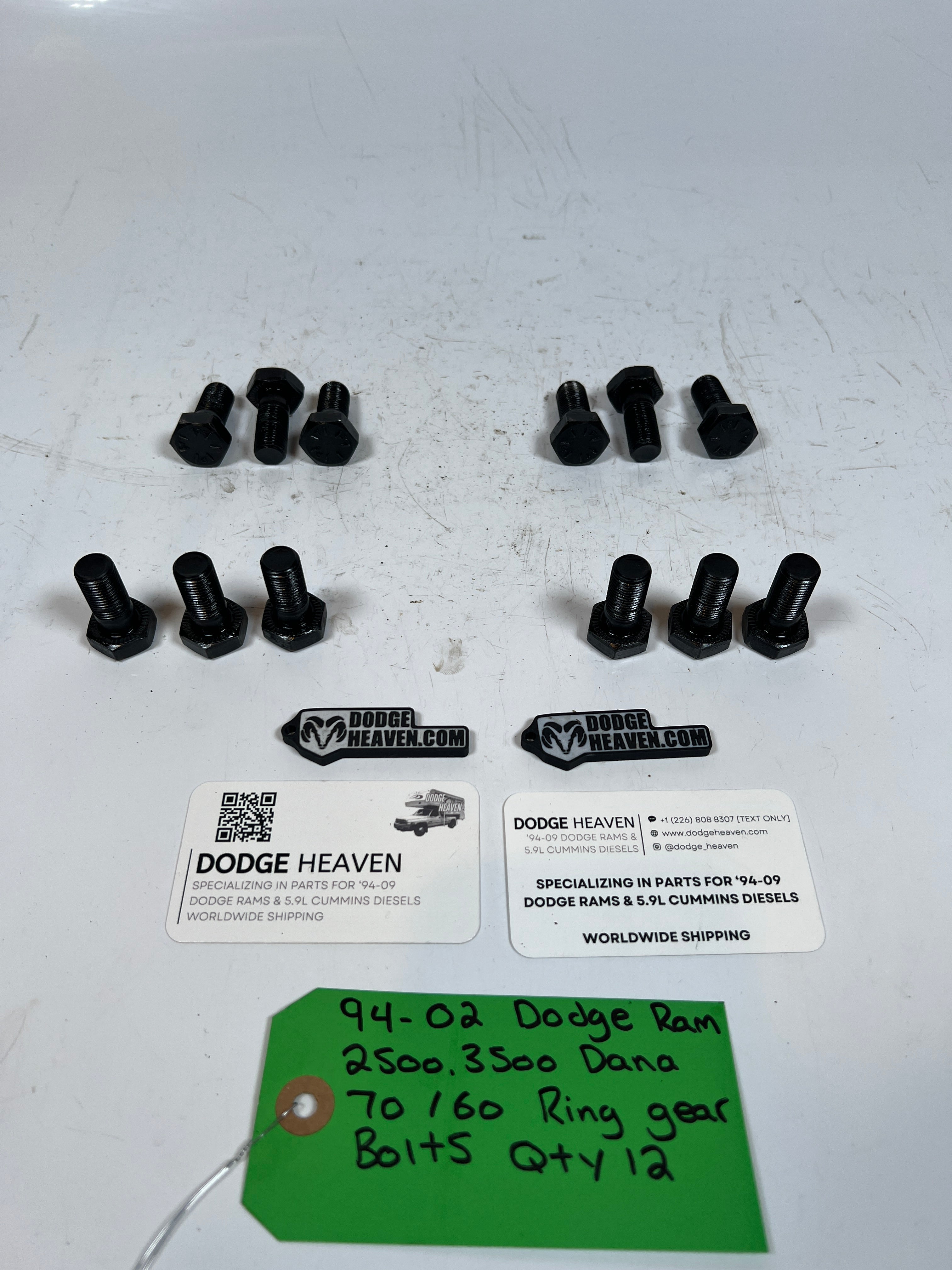 1994-1998 Dodge Ram 2500 Dana 60 / 70 Ring Gear Bolts QTY 12
