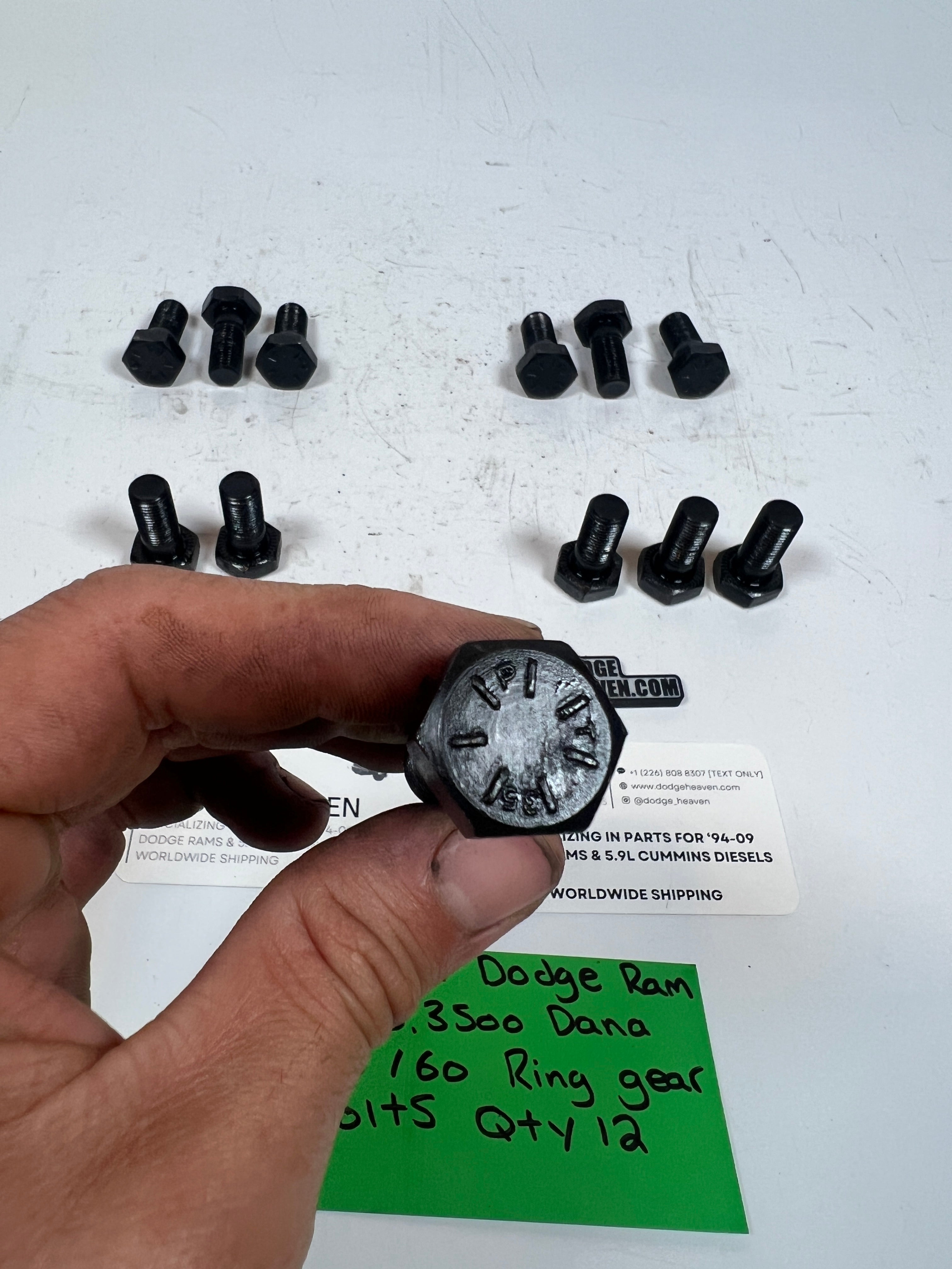1994-1998 Dodge Ram 2500 Dana 60 / 70 Ring Gear Bolts QTY 12