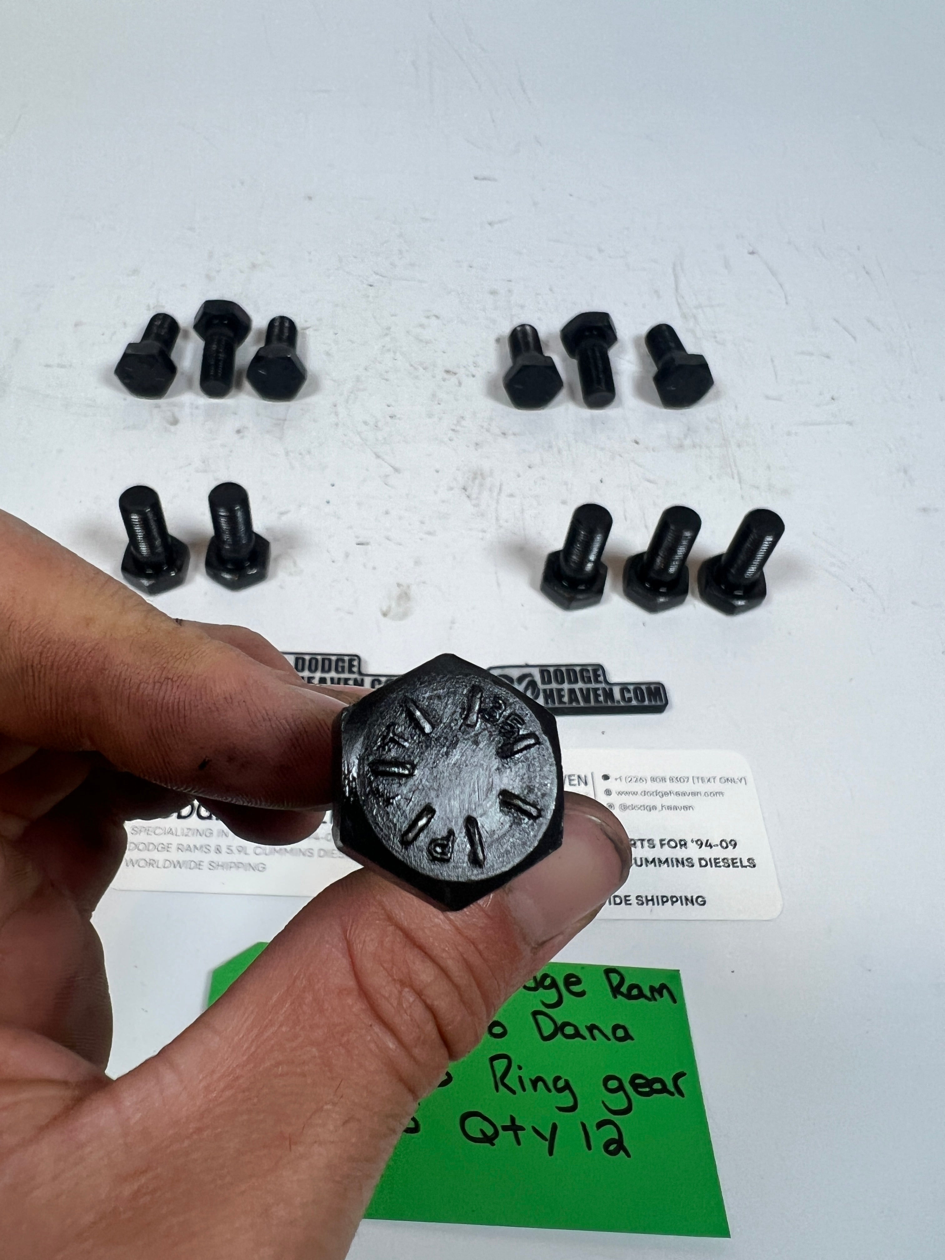 1994-1998 Dodge Ram 2500 Dana 60 / 70 Ring Gear Bolts QTY 12