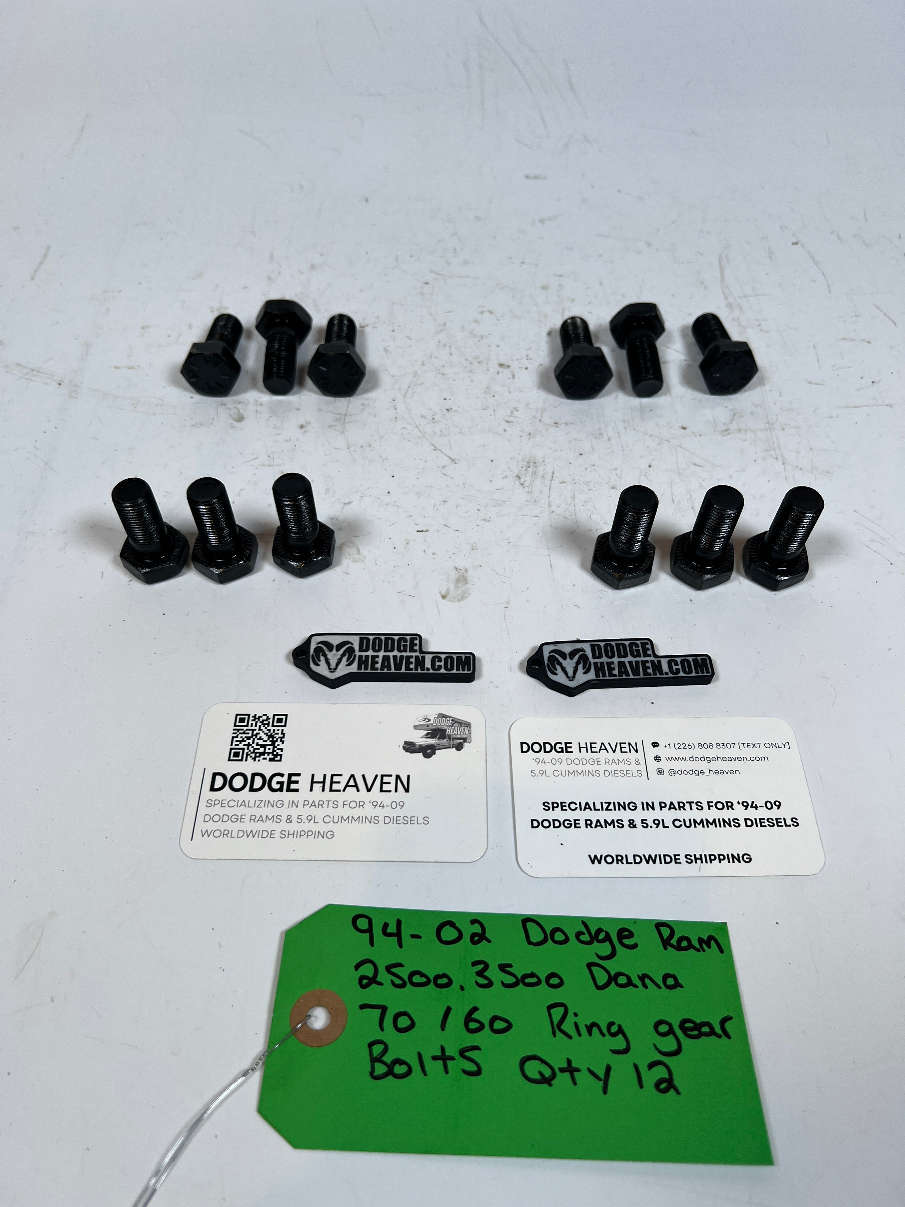 1994-1998 Dodge Ram 2500 Dana 60 / 70 Ring Gear Bolts QTY 12