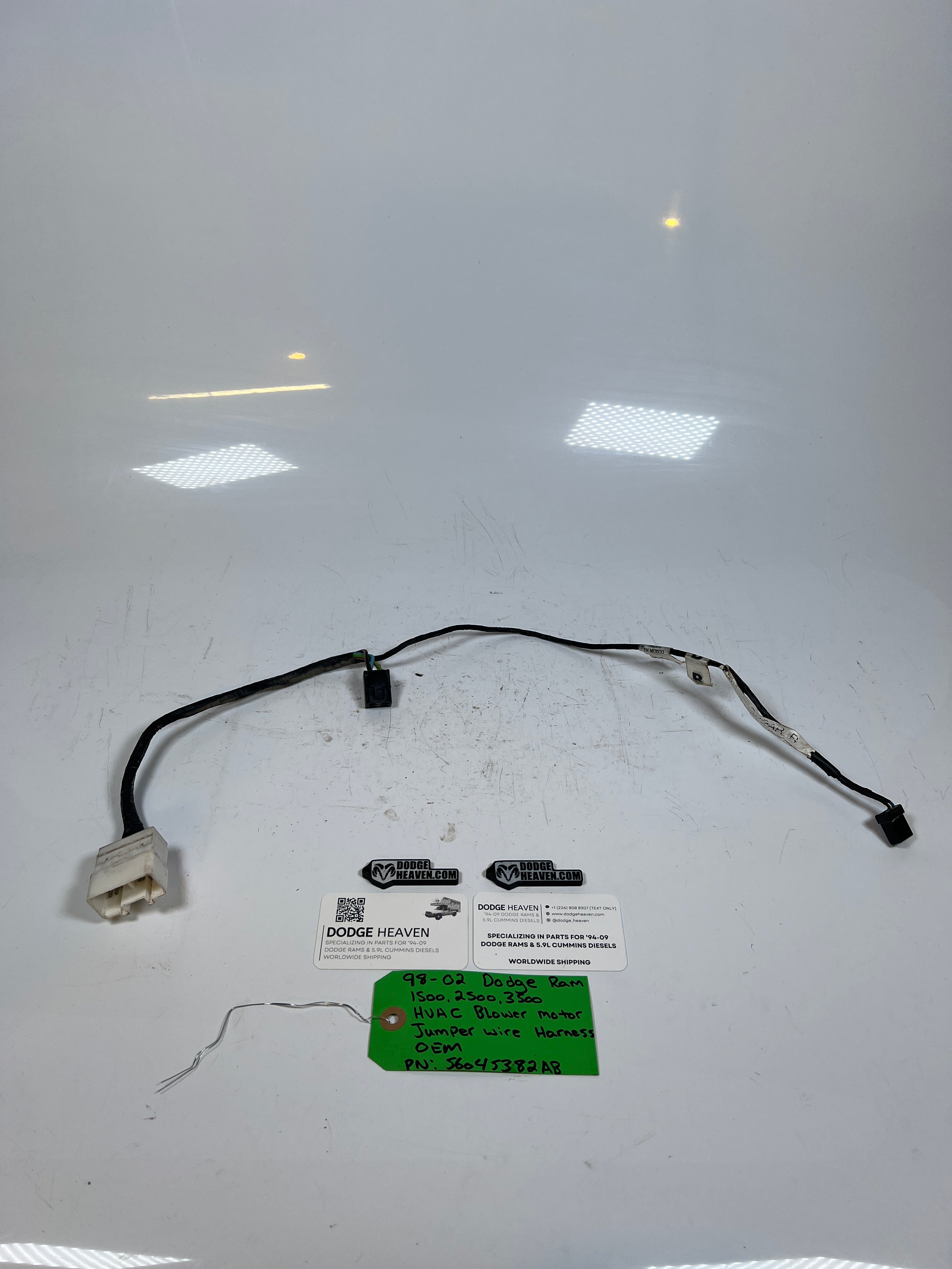 1998-2002 Dodge Ram 1500-3500 HVAC Blower Motor Jumper Wire harness
