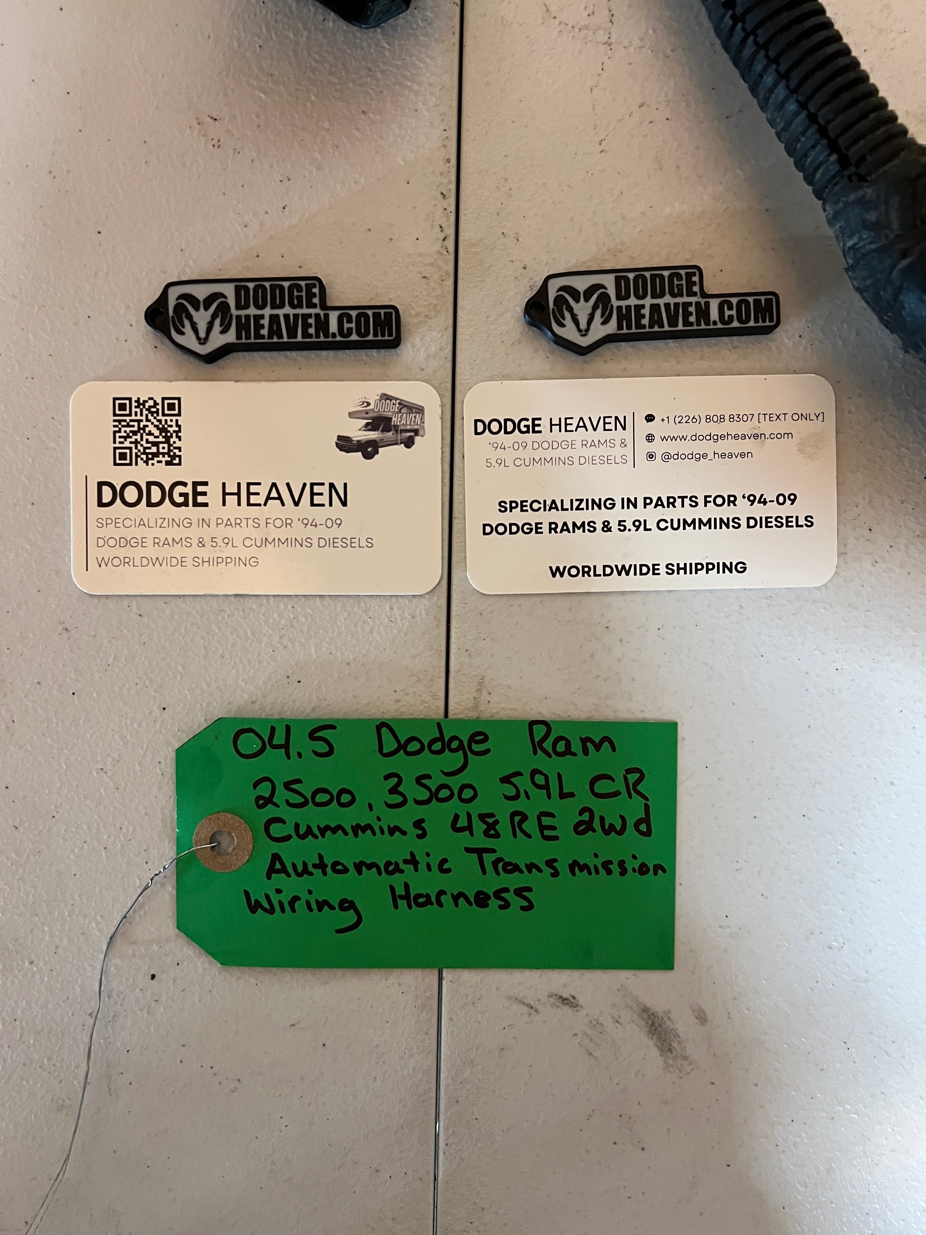 2004.5-2004.5 Dodge Ram 2500 3500 5.9L Cummins 48RE 2wd Transmission wiring Harness