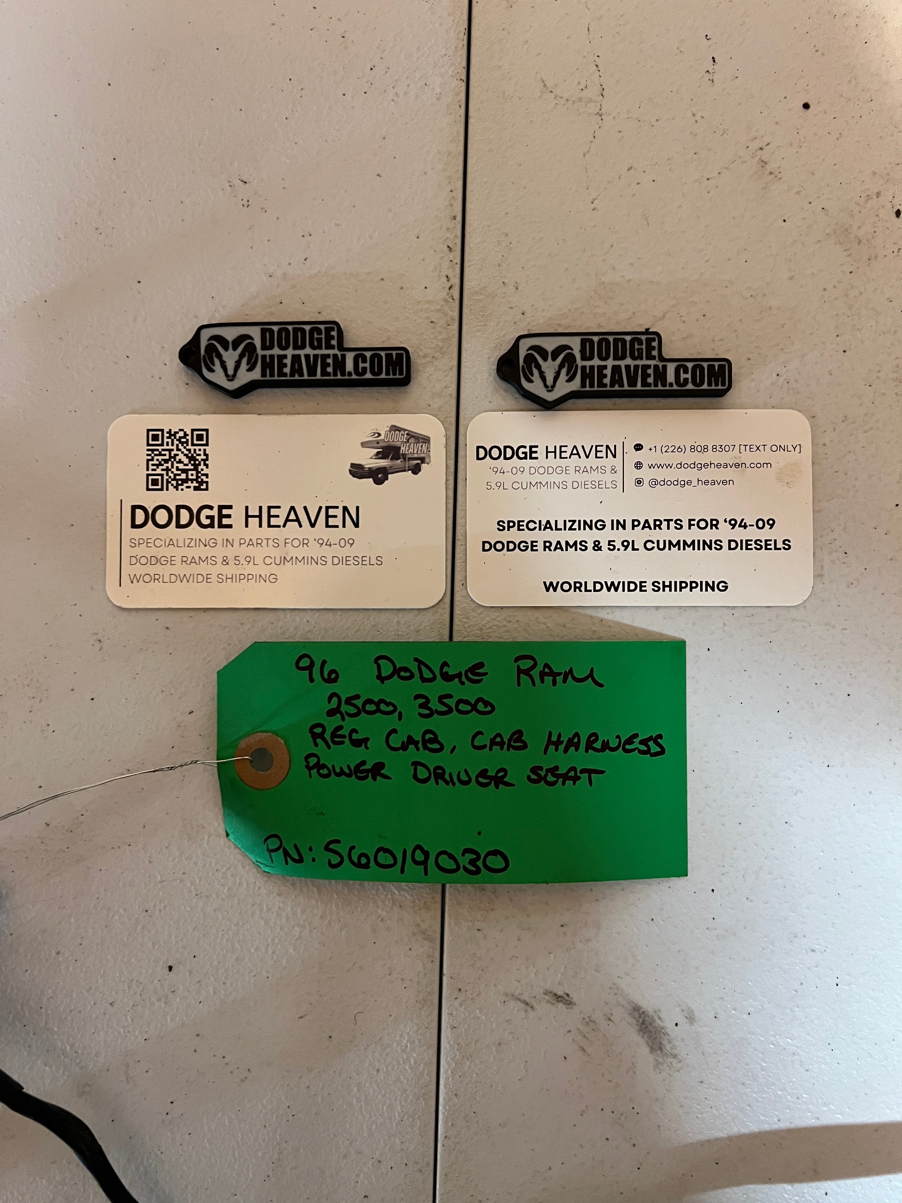 1996-1996 Dodge Ram Regular Cab, Cab Wiring Harness