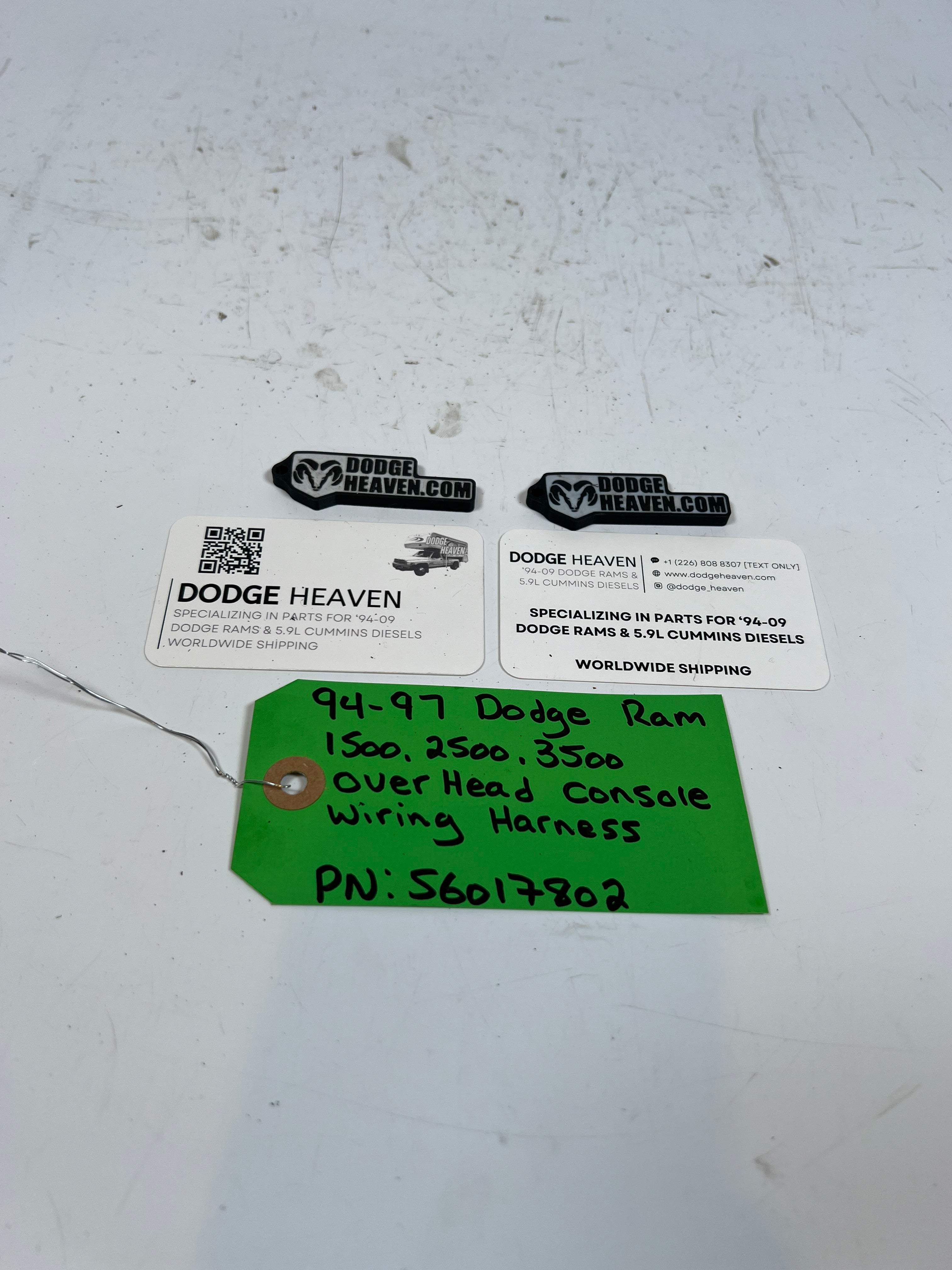 1994-1997 Dodge Ram 1500-3500 Overhead Console wiring harness