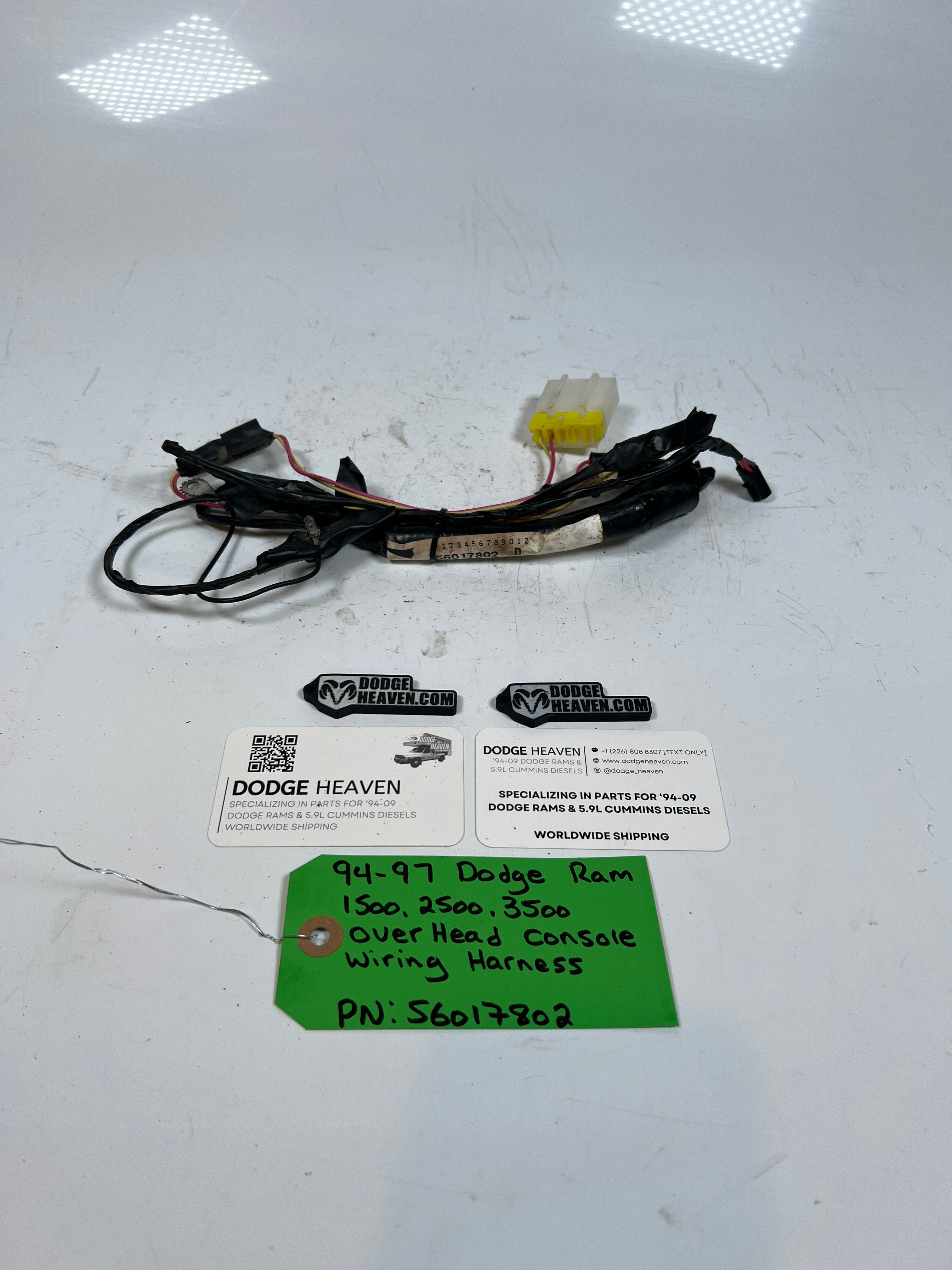 1994-1997 Dodge Ram 1500-3500 Overhead Console wiring harness