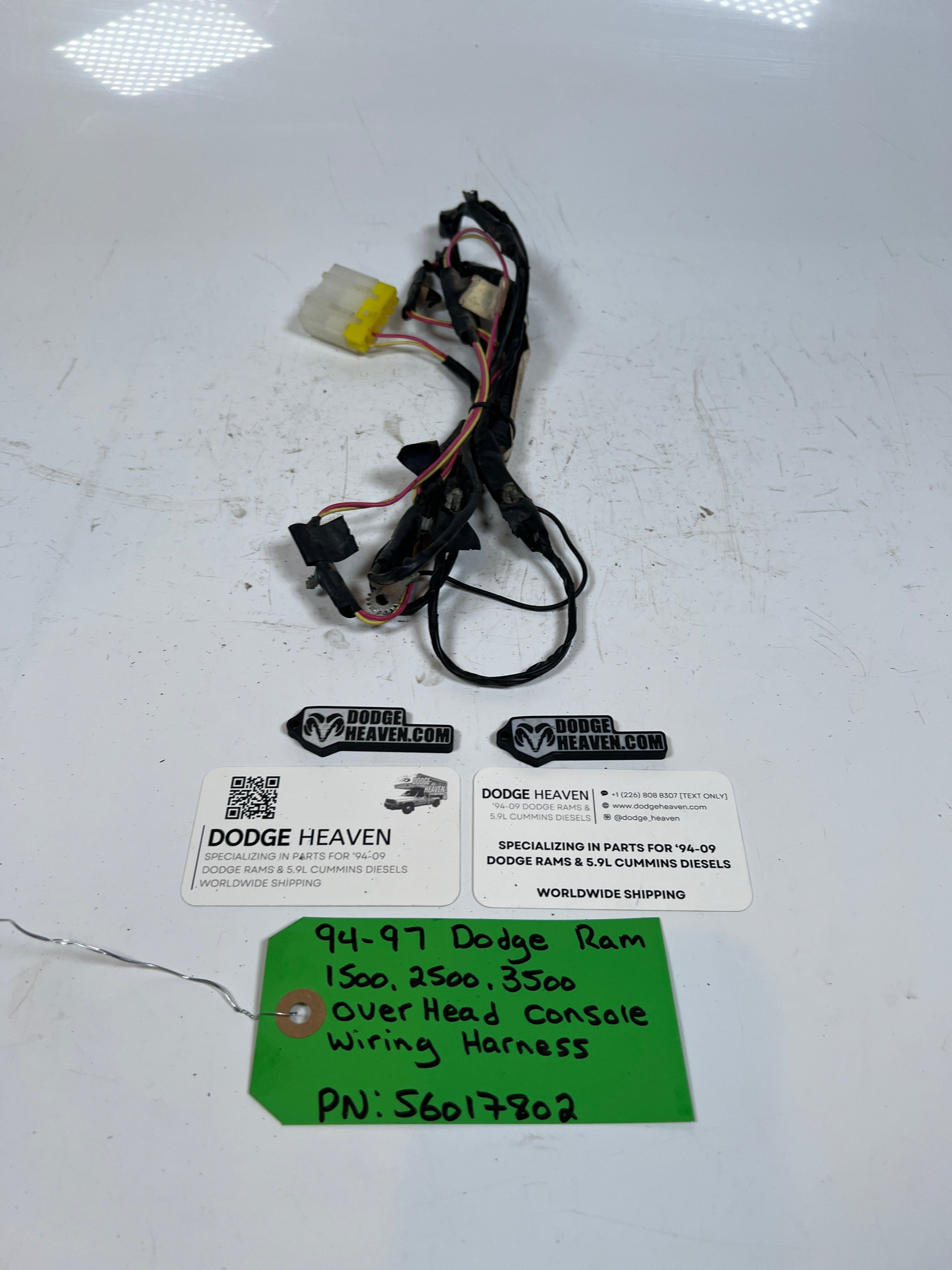 1994-1997 Dodge Ram 1500-3500 Overhead Console wiring harness