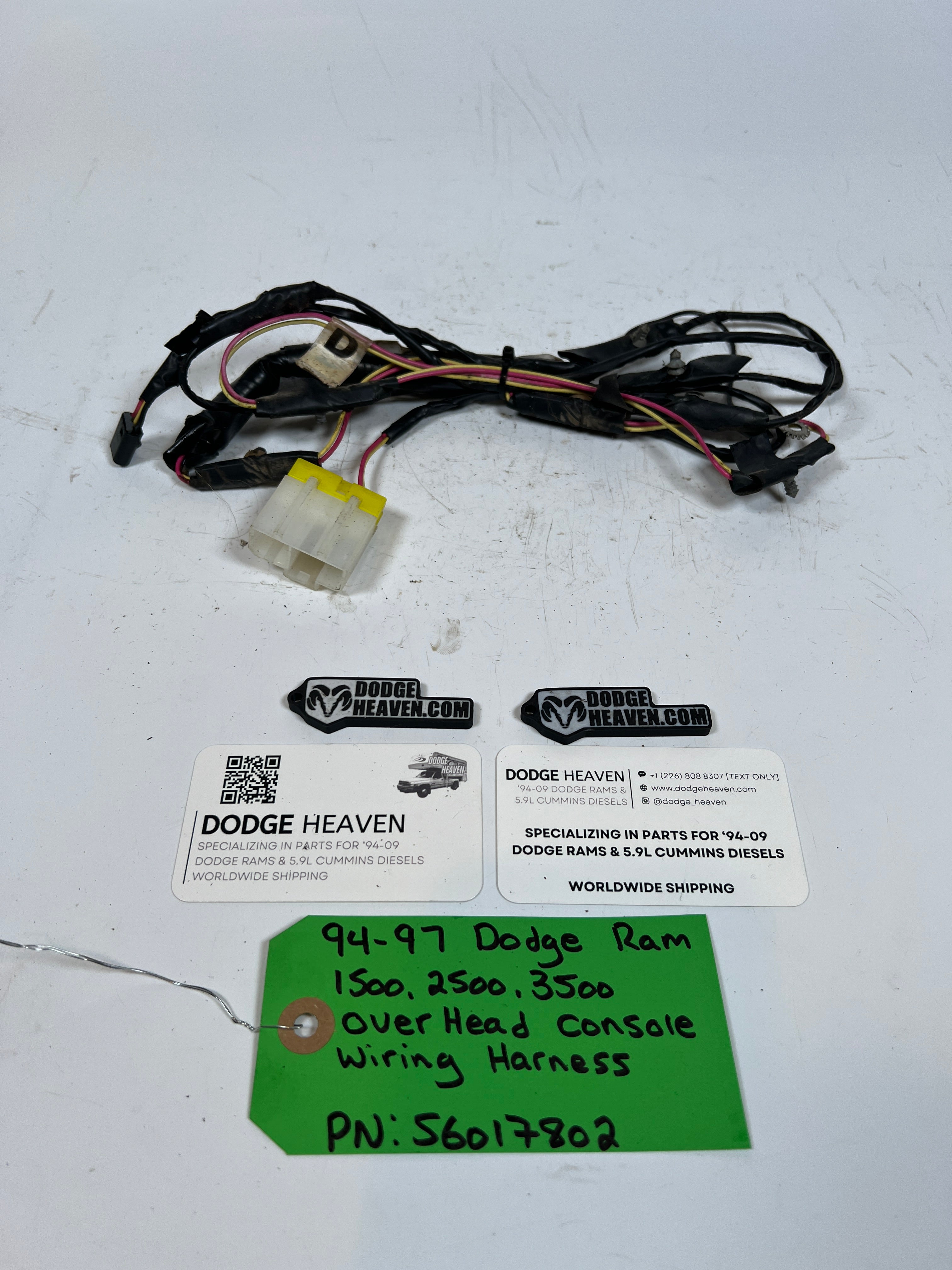 1994-1997 Dodge Ram 1500-3500 Overhead Console wiring harness