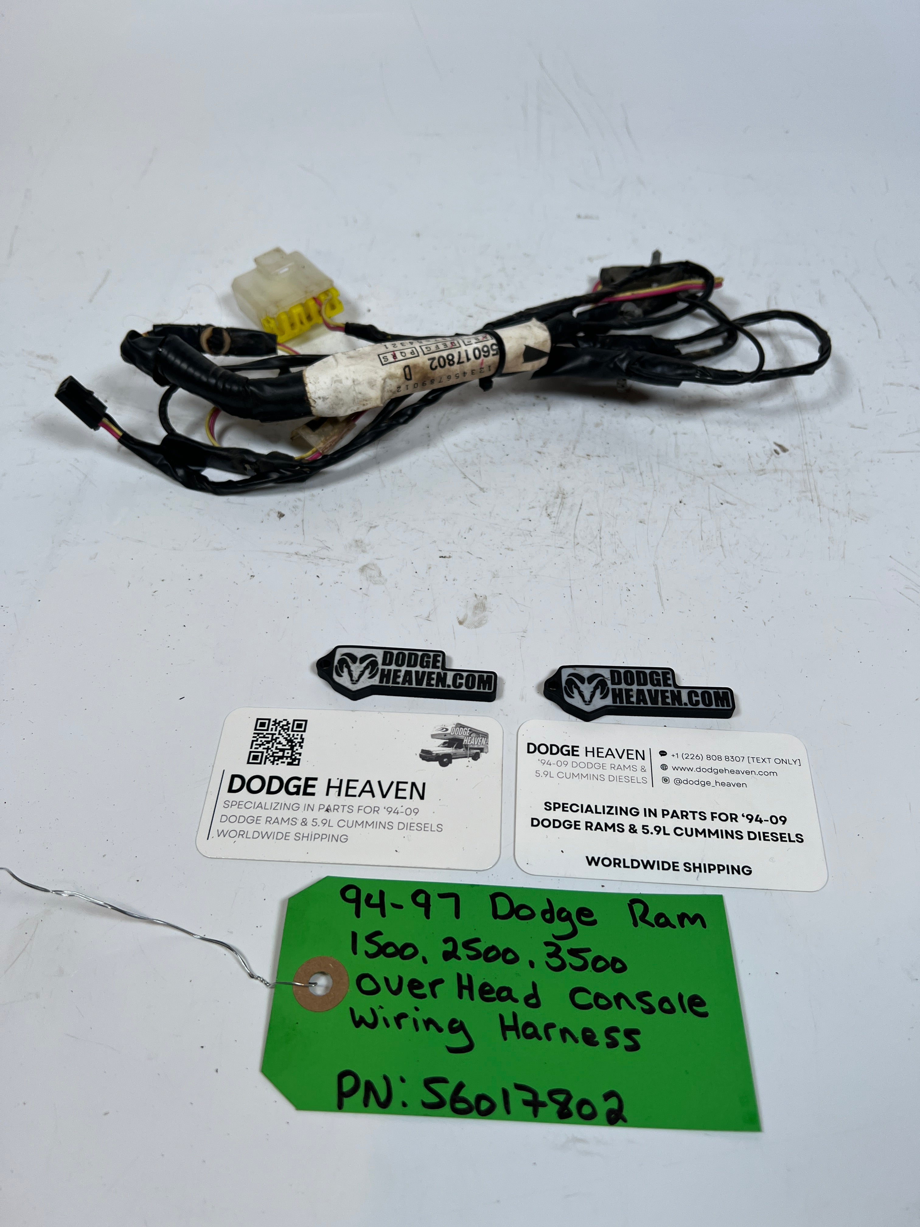 1994-1997 Dodge Ram 1500-3500 Overhead Console wiring harness