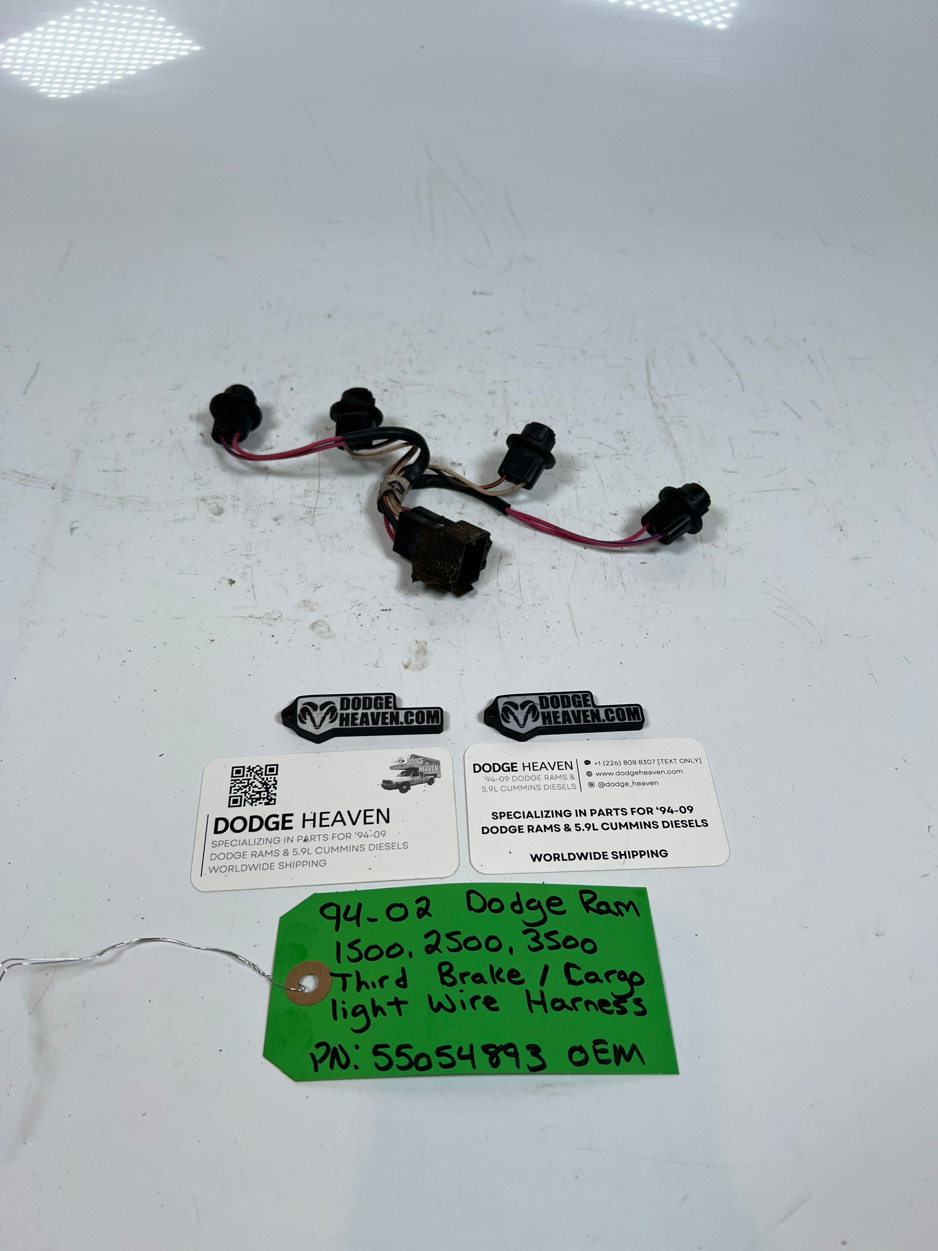1994-2002 Dodge Ram 1500-3500 Third Brake Light Wiring Harness