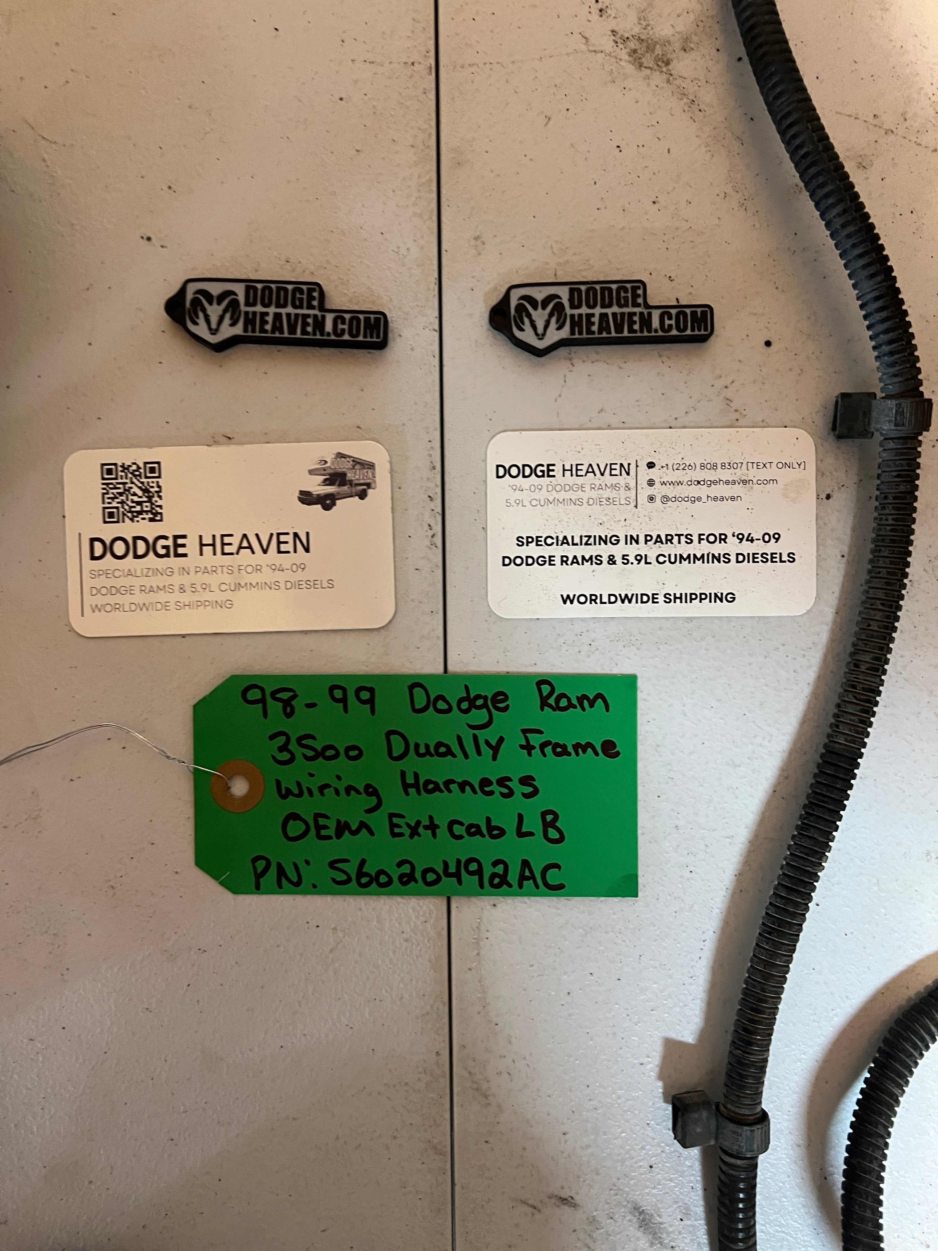 1998-1999 Dodge Ram 3500 Dually Frame Wiring Harness EXT Cab