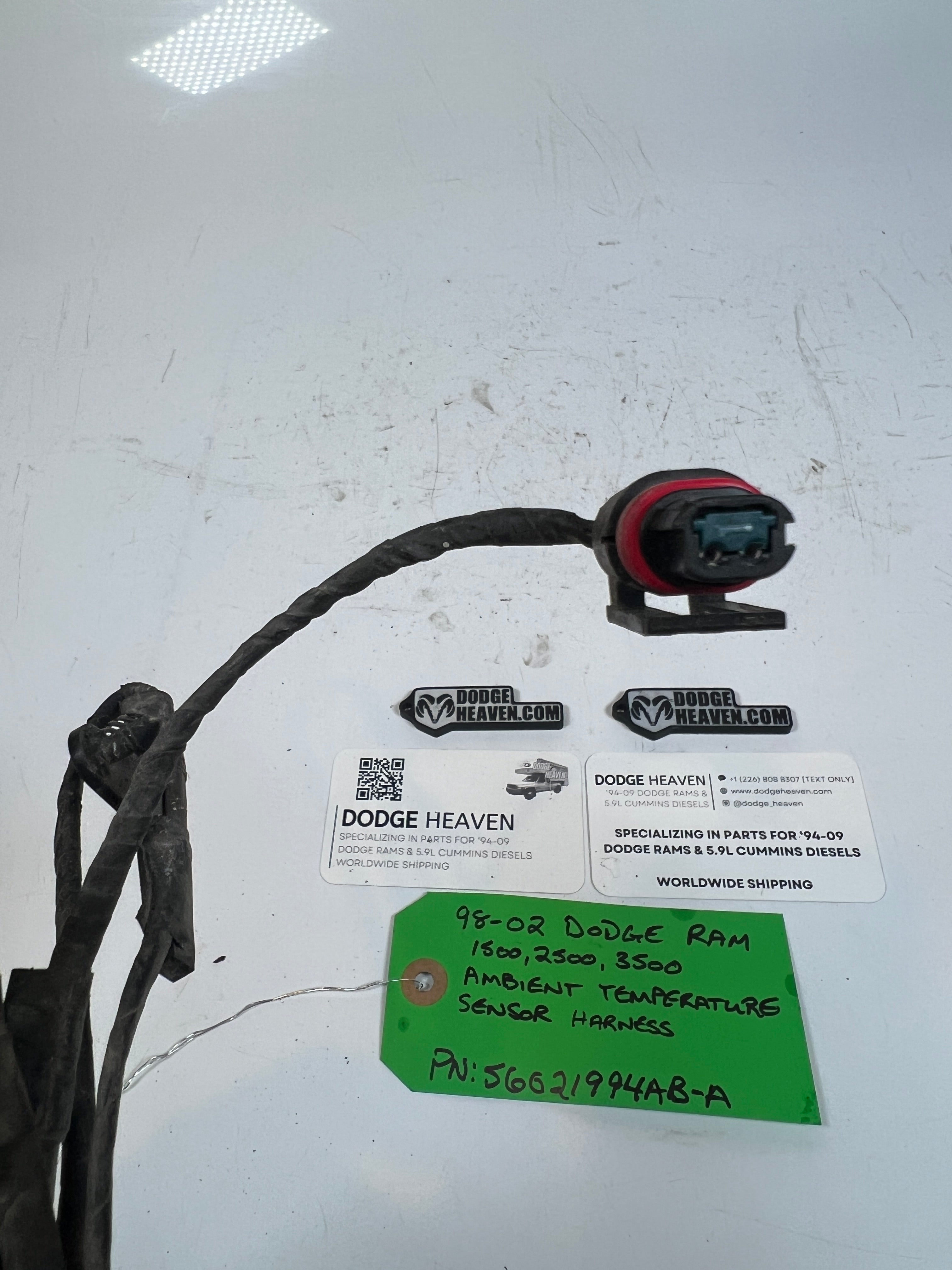 1994-2002 Dodge Ram 1500-3500 Ambient Temperature Sensor Harness