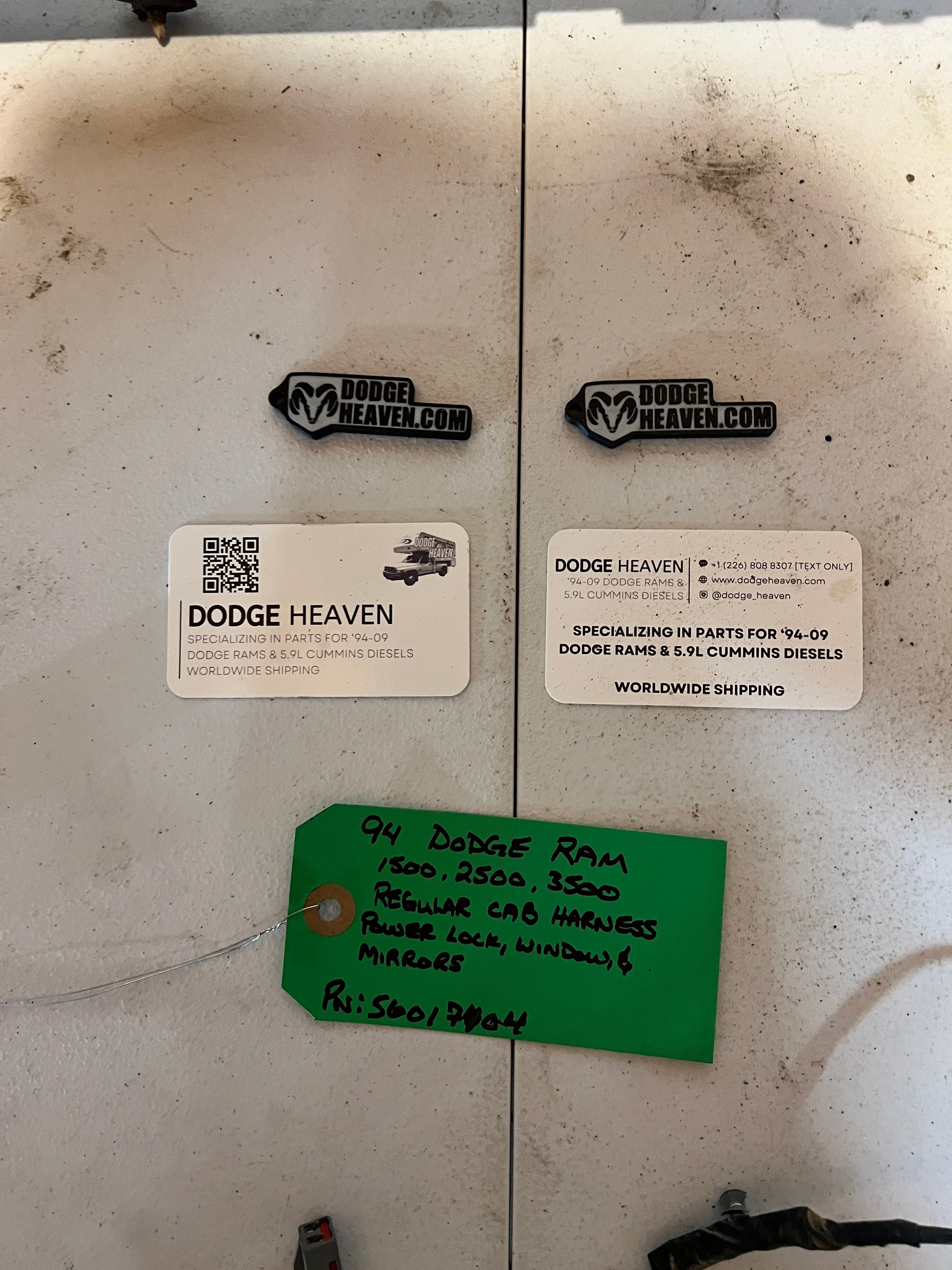 1994-1994 Dodge Ram 1500-3500 Cab Wiring Hanress , Regular Cab