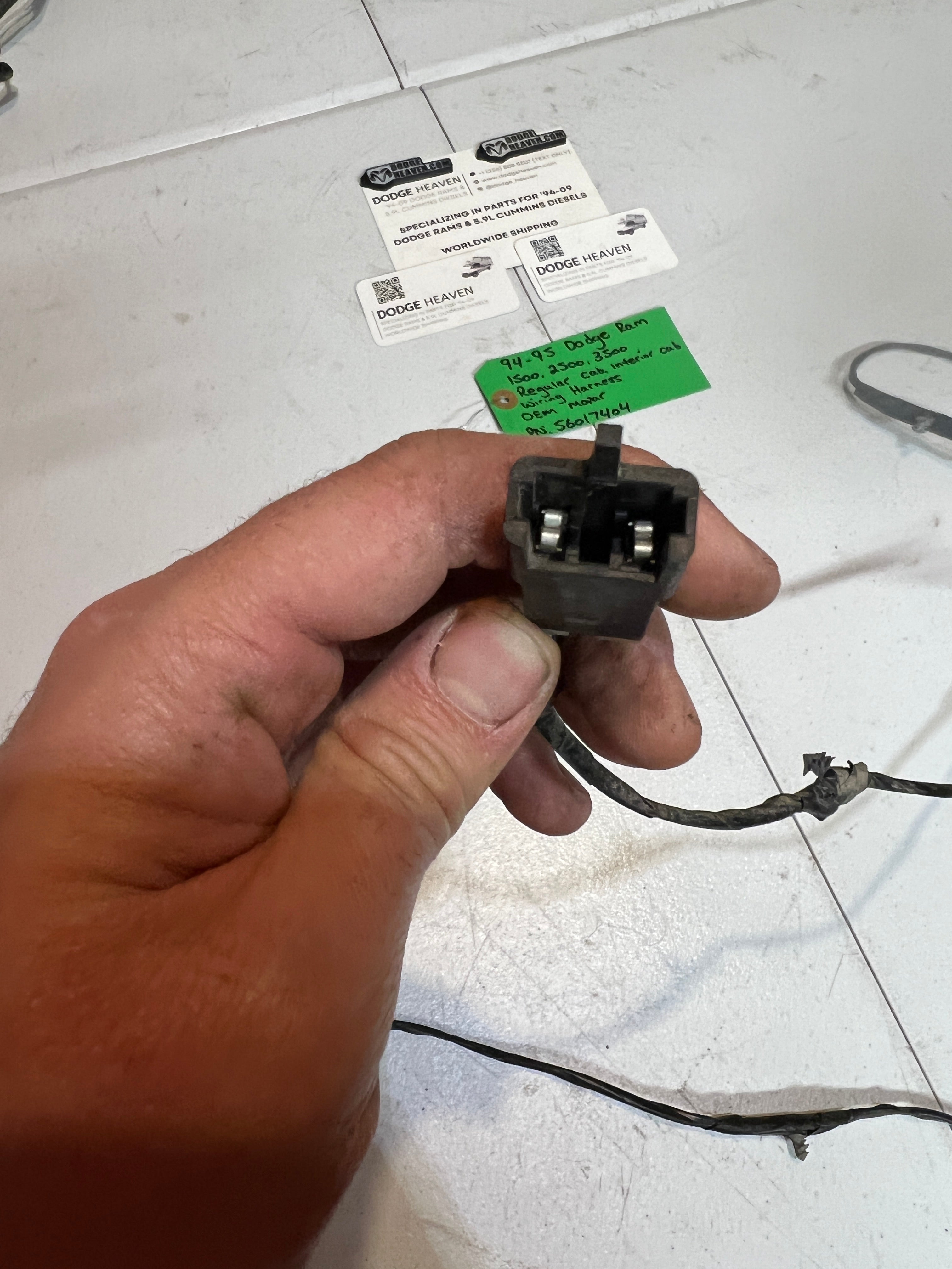 1994-1995 Dodge Ram 1500-3500 Cab Wiring Harness , Regular Cab