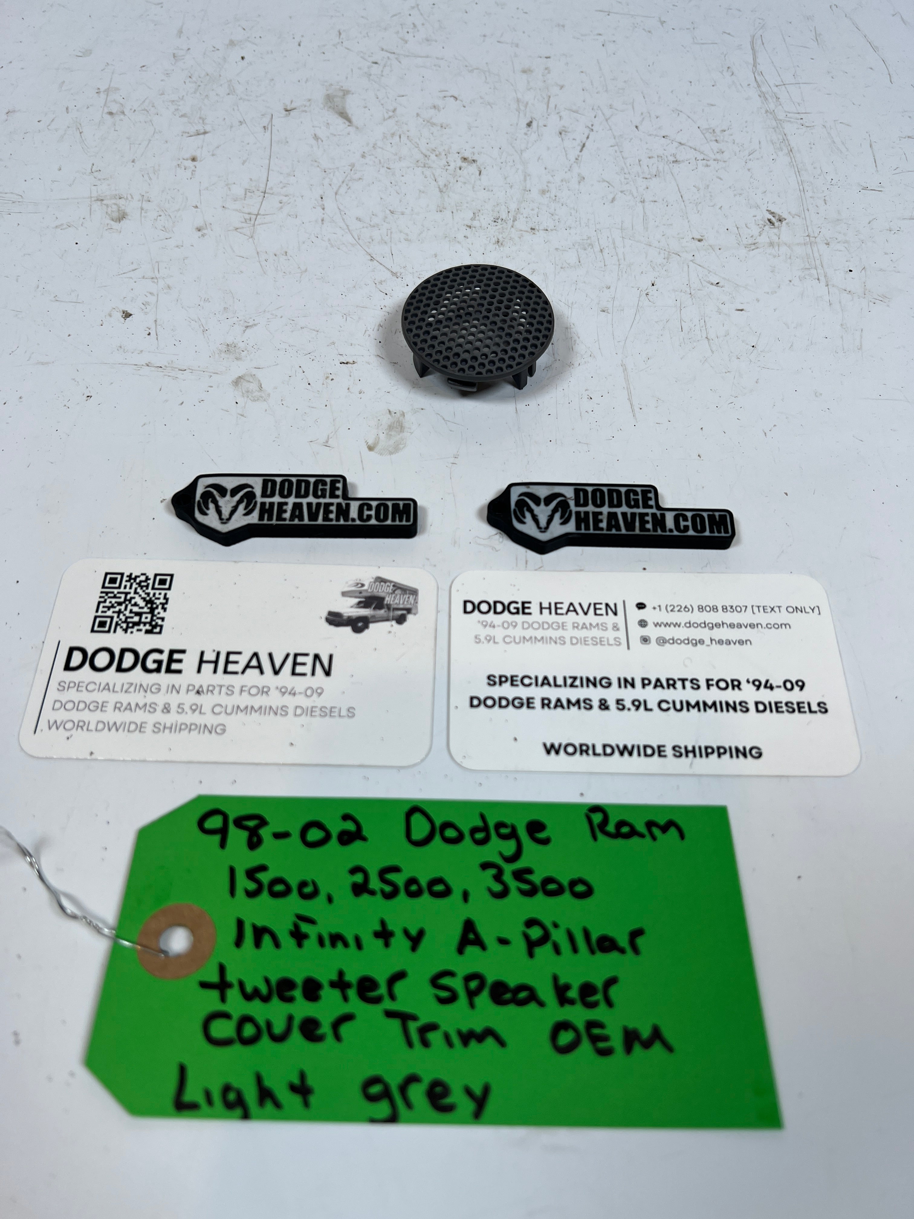 1998-2002 Dodge Ram 1500-3500 Infinity A-Pillar Tweeter Speaker Cover Trim