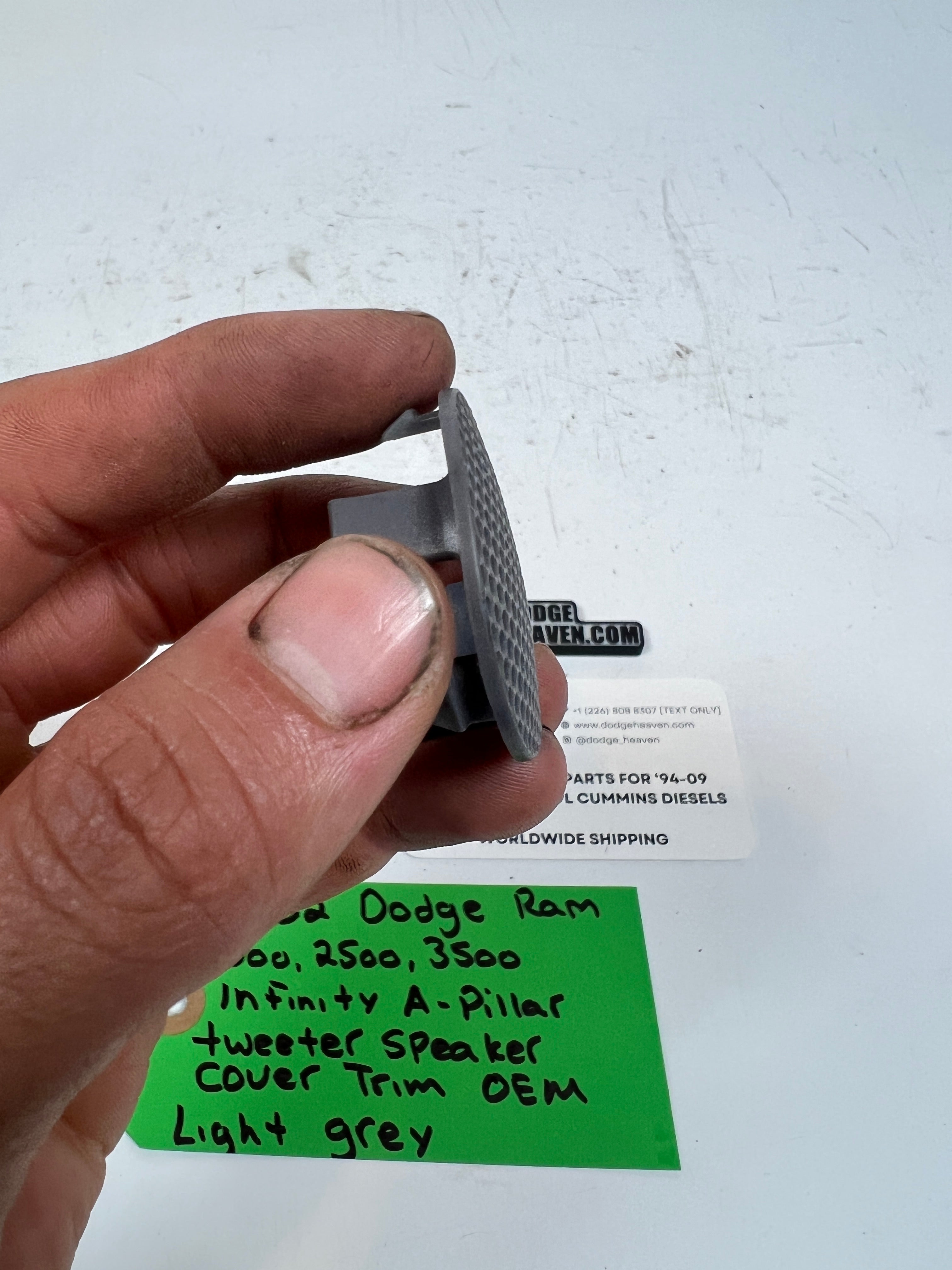 1998-2002 Dodge Ram 1500-3500 Infinity A-Pillar Tweeter Speaker Cover Trim