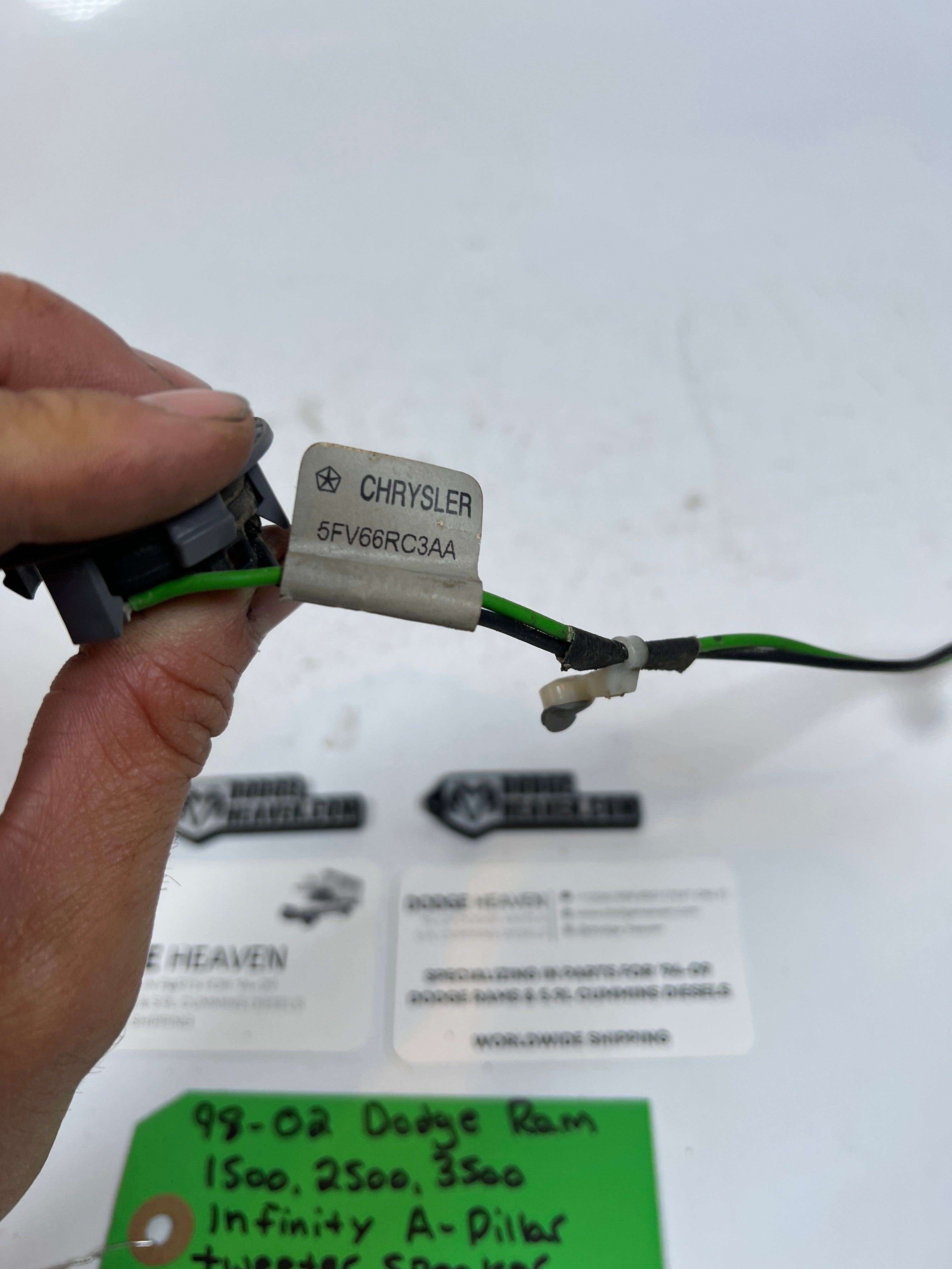 1998-2002 Dodge Ram 1500-3500 Infinity A Pillar Tweeter Speaker Light Grey