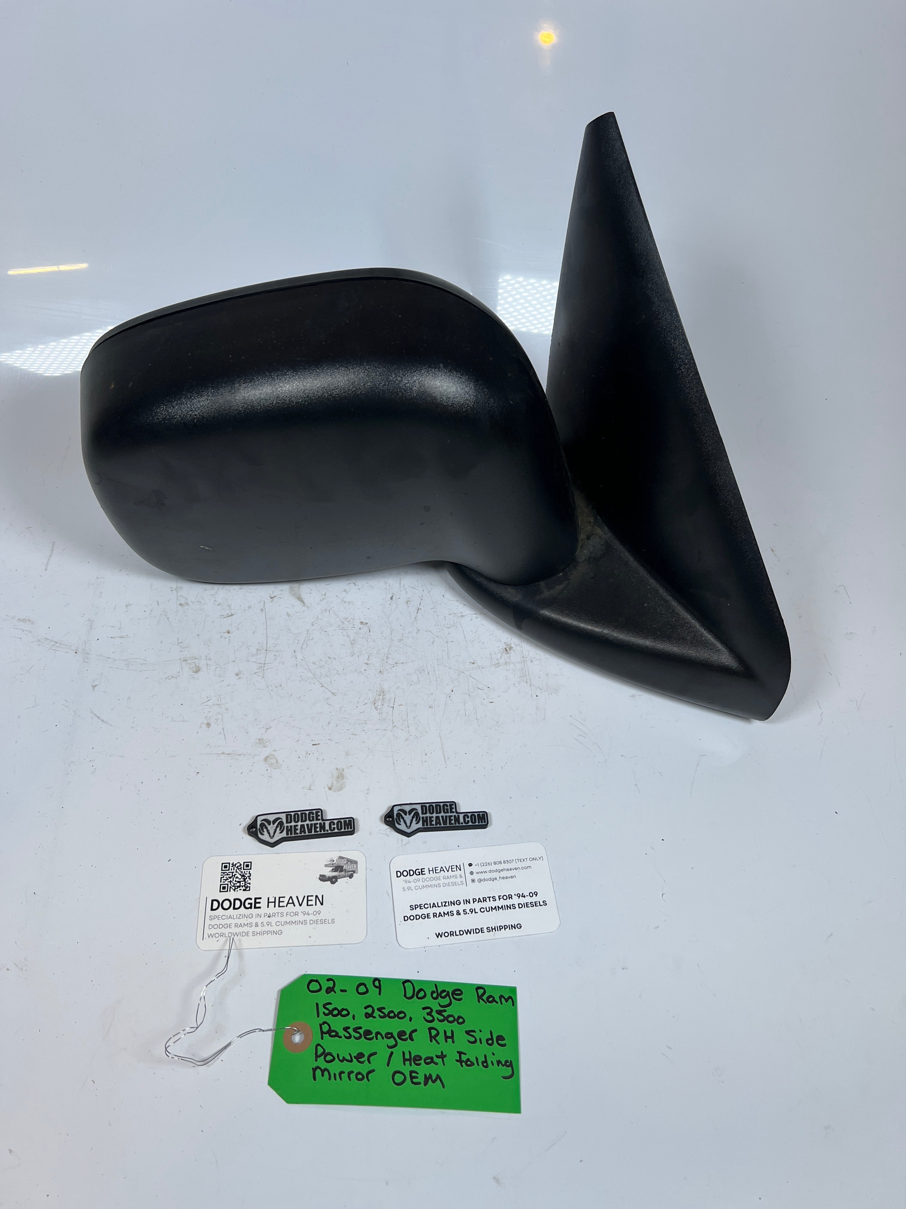 2002-2009 Dodge Ram 1500-3500 Passenger RH Power / Heat Folding Mirror