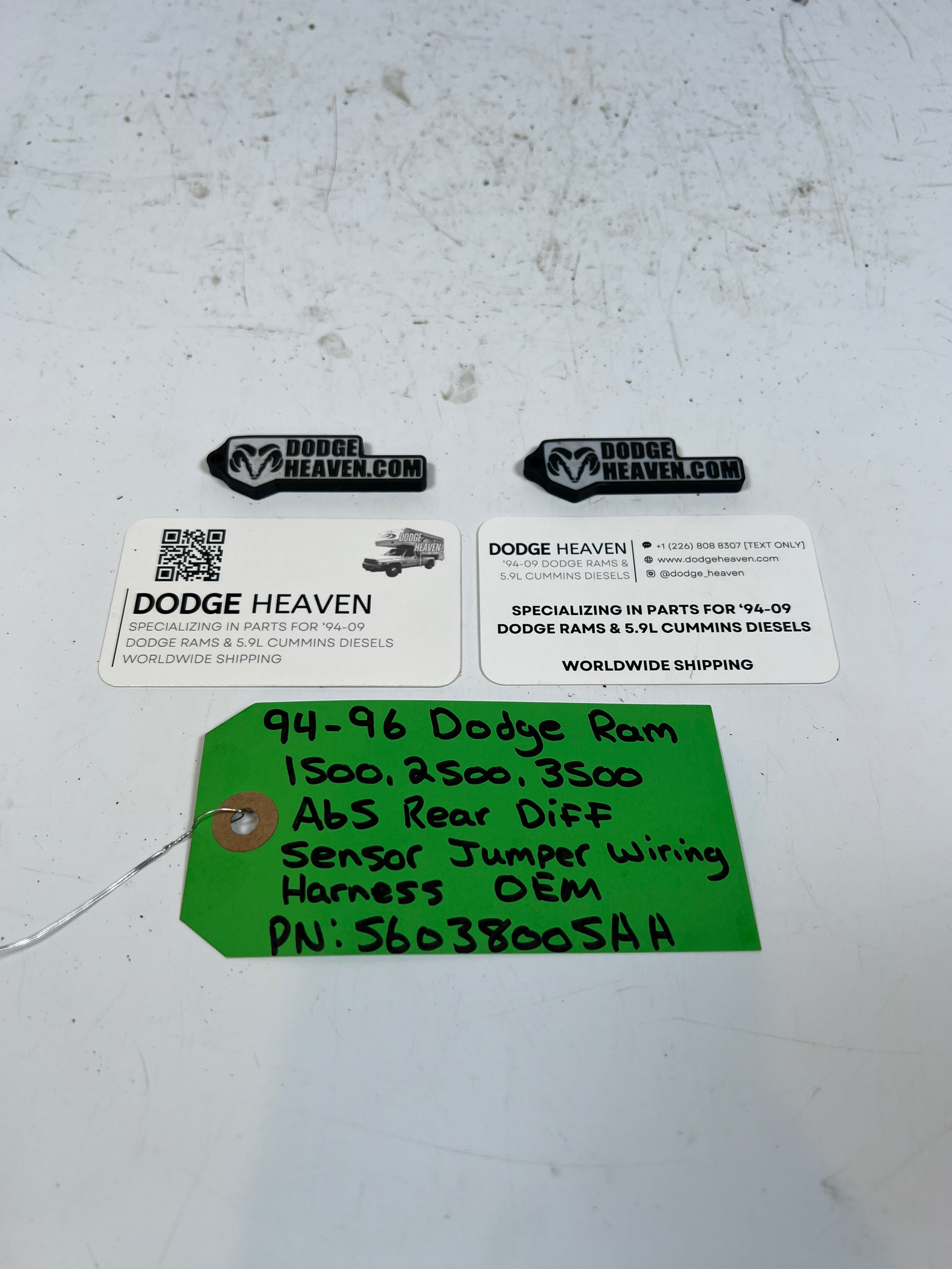 1994-1996 Dodge Ram 1500-3500 ABS Rear Diff Sensor Wiring Harness